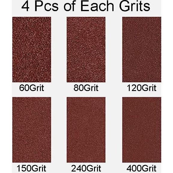 Paquete de 24 Cintas de Lijado 1.27 x 45.72 cm HAO CHENG