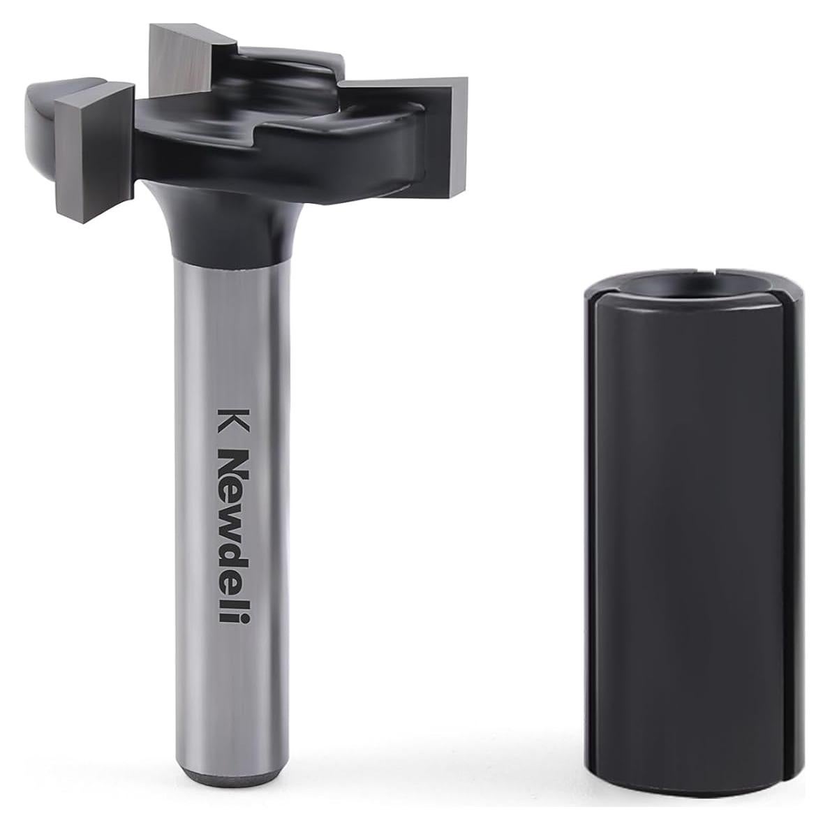 Fresa de Superficie CNC Newdeli 1" Diámetro 3 Alas 1/4" Vástago