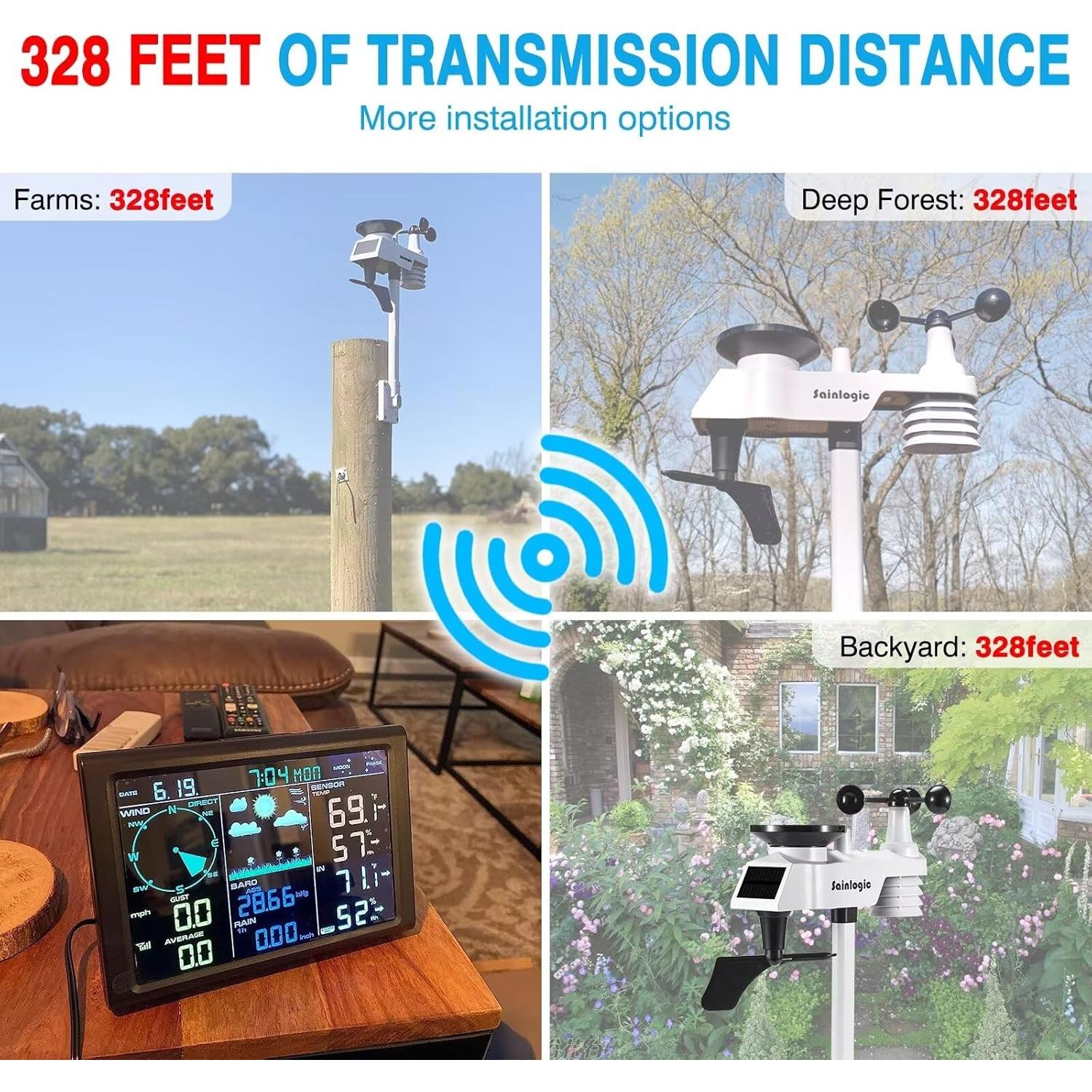 Estación Meteorológica Sainlogic FT-0835 8 en 1 Inalámbrica