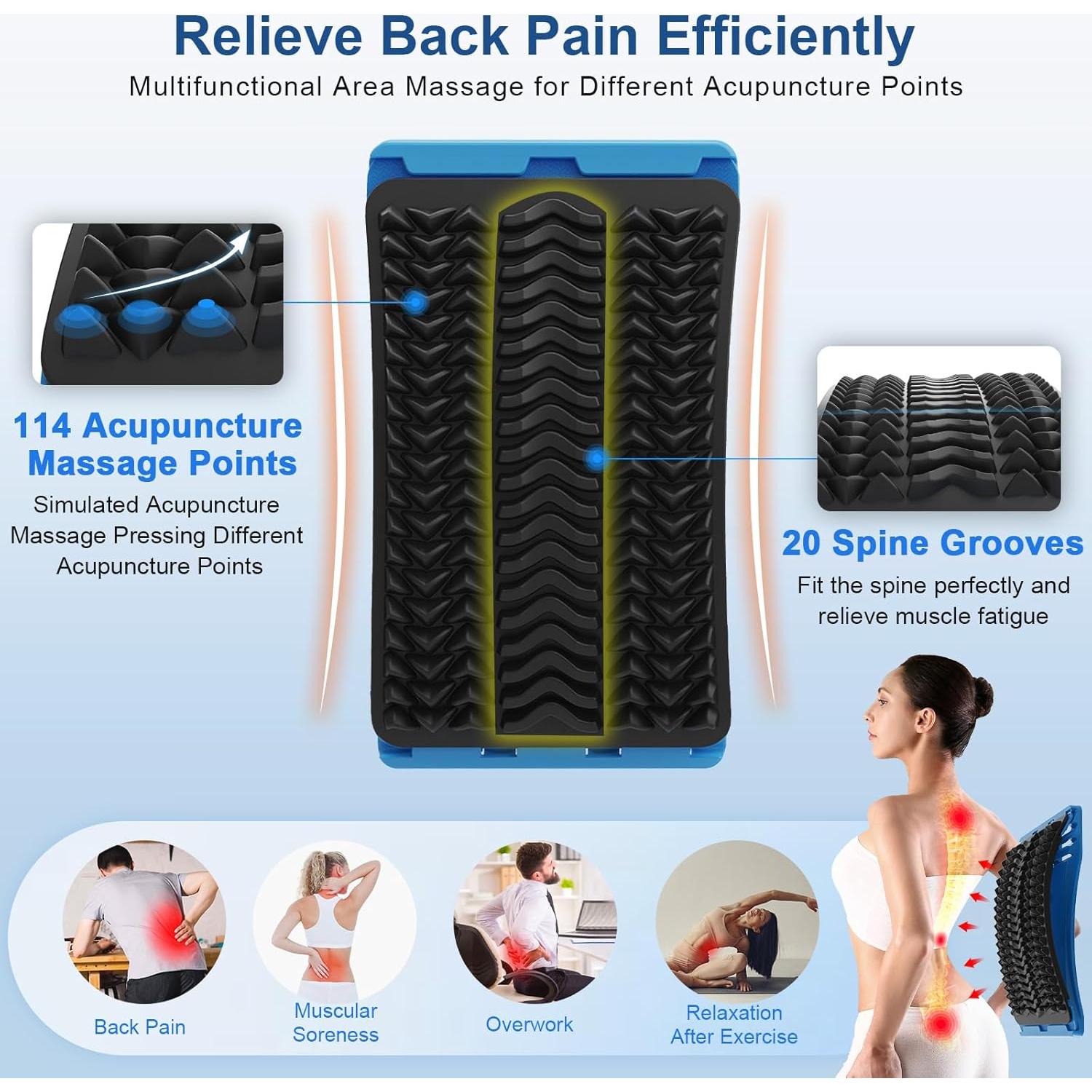 Estirador de Espalda MINOLL Ajustable 4 Niveles Alivio Dolor