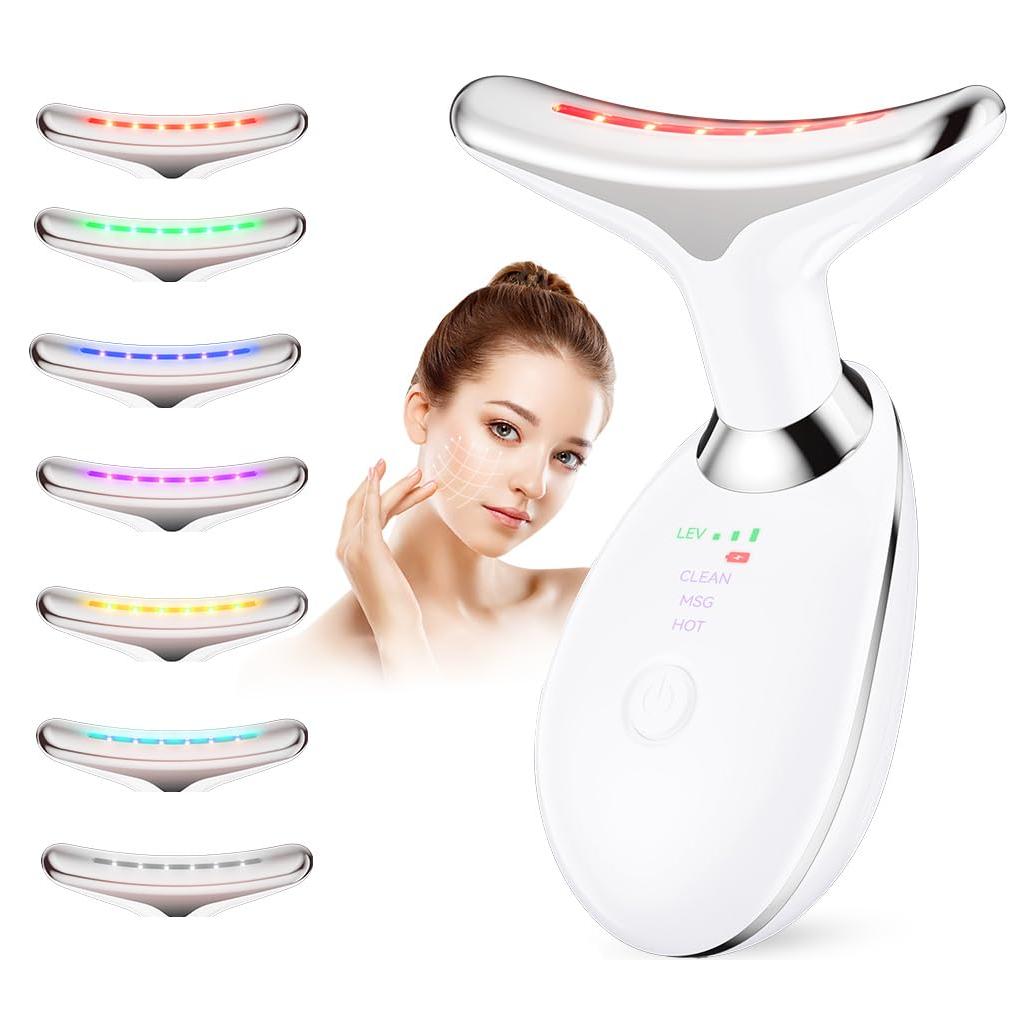 Masajeador Facial Multifuncional Ihelol 7 en 1 Blanco