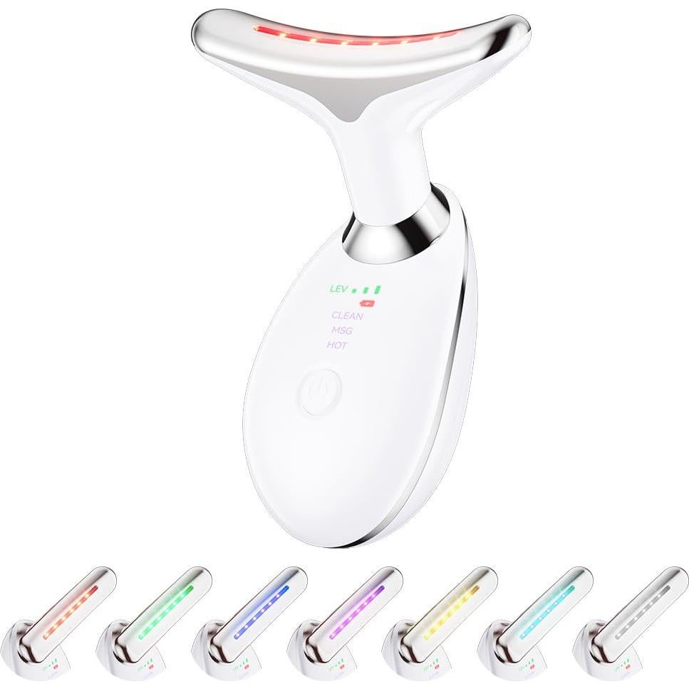 Masajeador Facial Multifuncional Ihelol 7 en 1 Blanco