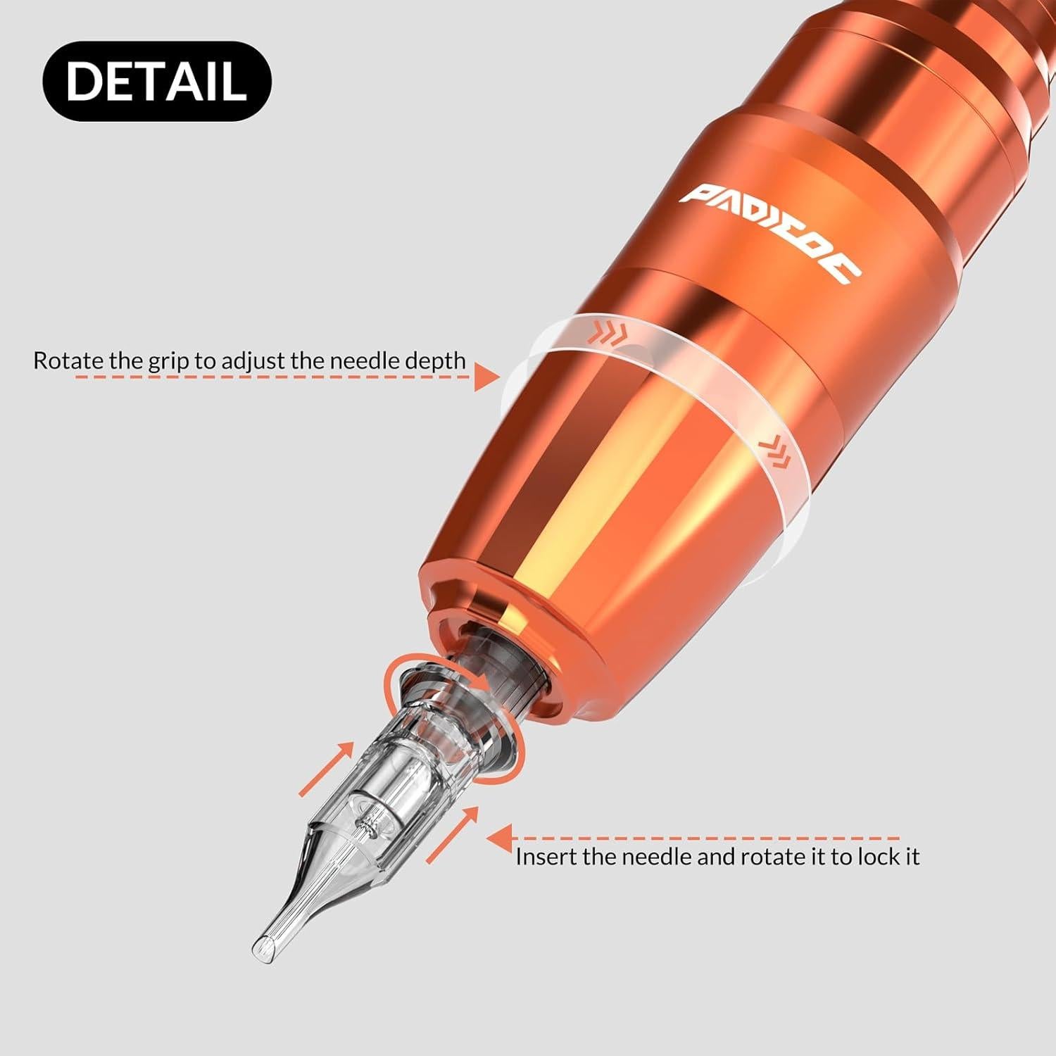 Kit de Tatuaje Inalámbrico Padieoe con Batería 1500mAh