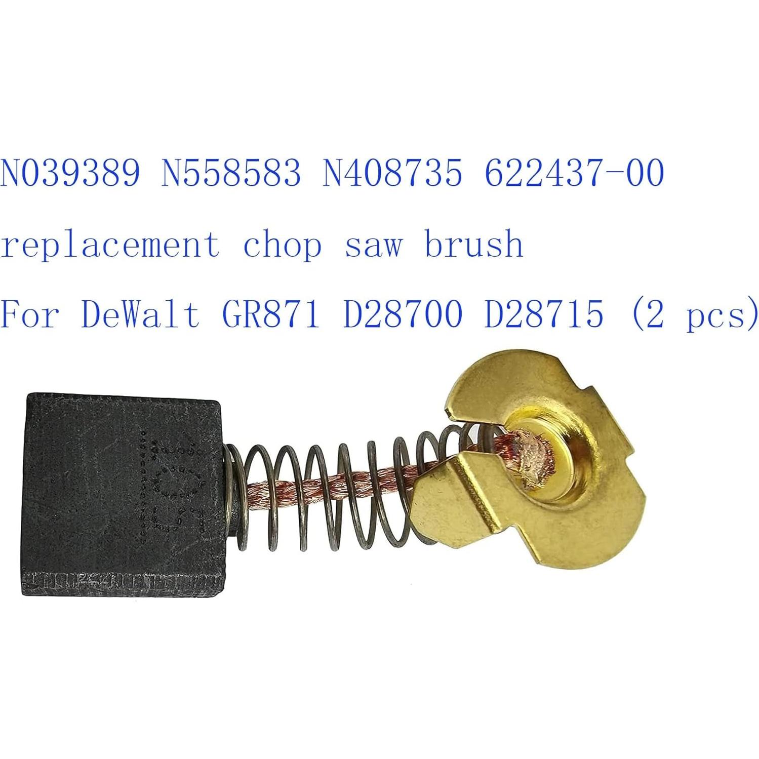 N039389 N558583 N408735 622437-00 replacement chop saw brush For DeWalt GR871 D28700 D28715 (2 pcs)