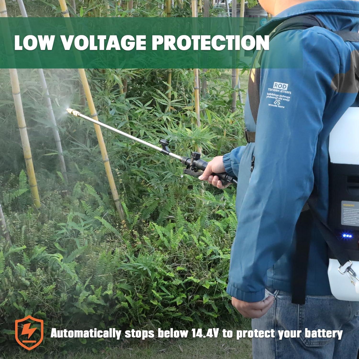 Pulverizador de Mochila Mayoki 12L a Batería 18V Verde