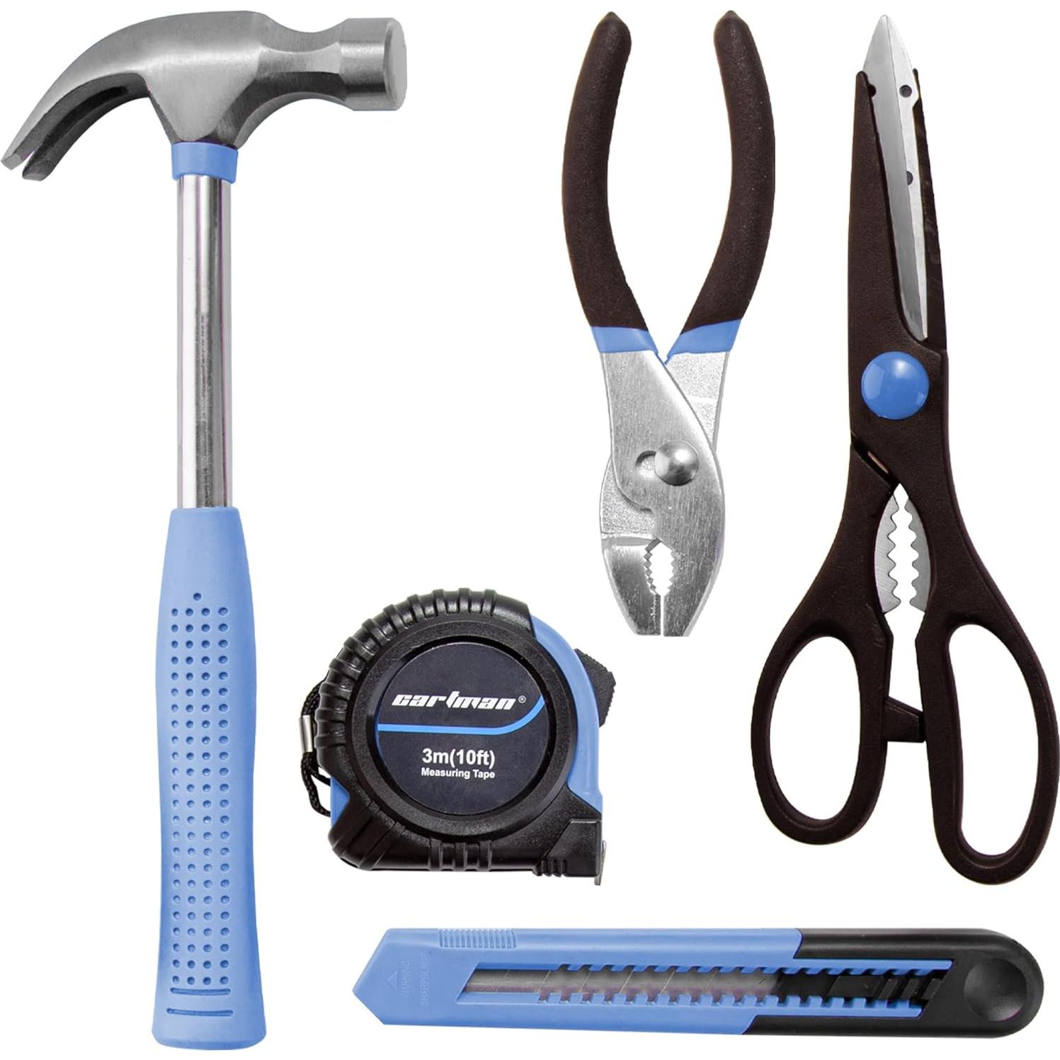 Kit de Herramientas Manuales CARTMAN 126 Piezas con Estuche Azul