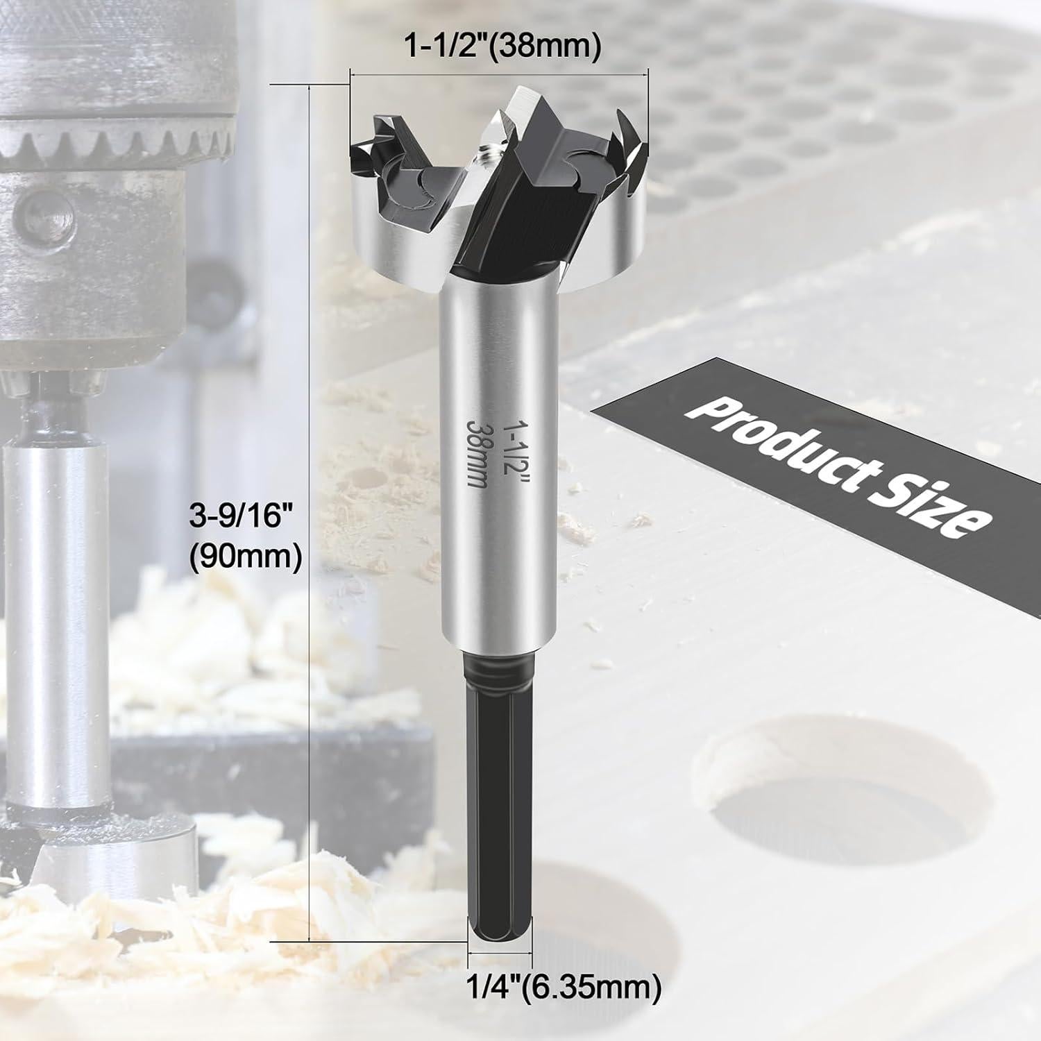 Broca Forstner 38mm RURITKIT para Madera y Plástico