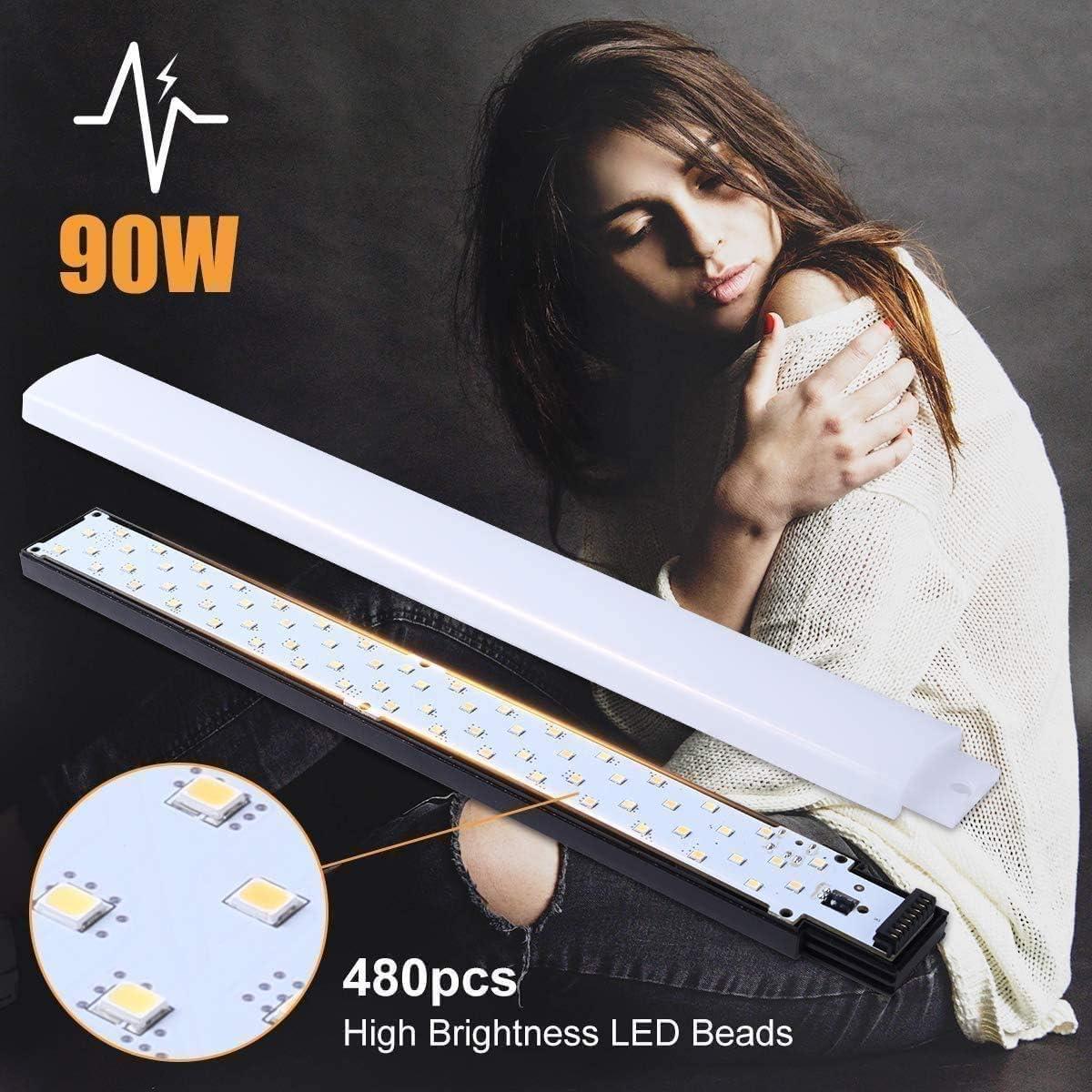 Kit de Luz de Anillo LED GVM 600S 90W Regulable 3200K-5600K