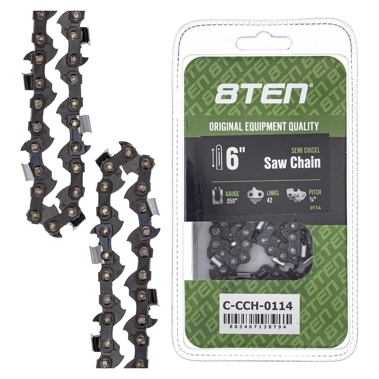 Cadena de Motosierra Semi Chisel 8TEN 15.24 cm .050 42 DL