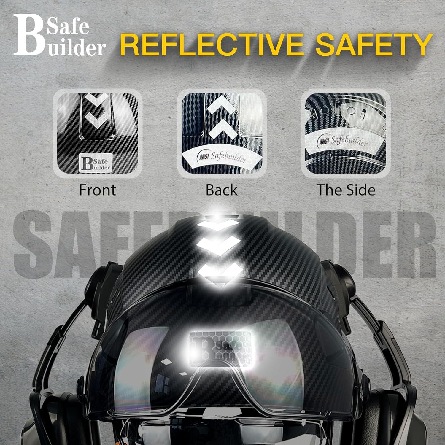 Casco de Seguridad SAFEBUILDER CR08 con Visera y Orejeras
