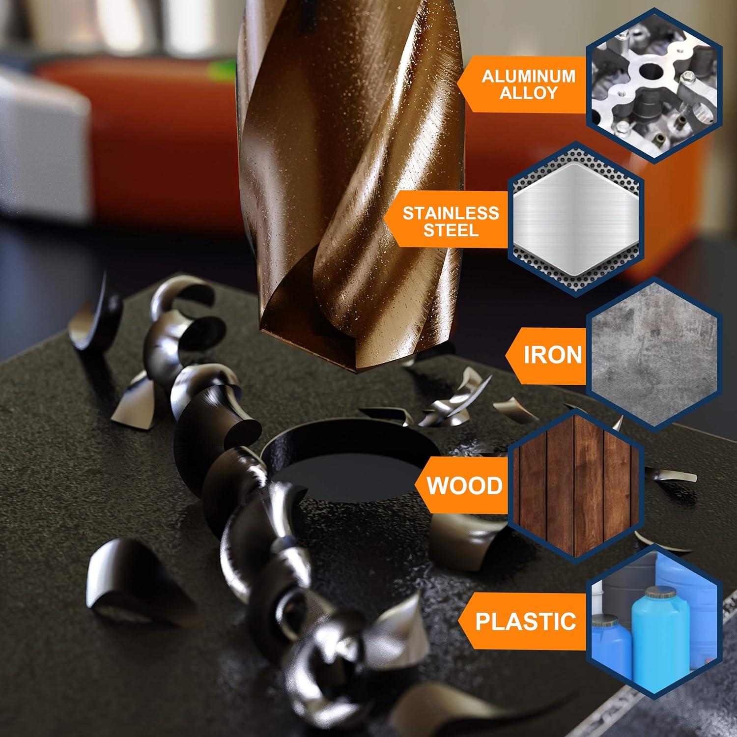 Juego de Brocas de Cobalto M35 13PCS WildBossy para Metal