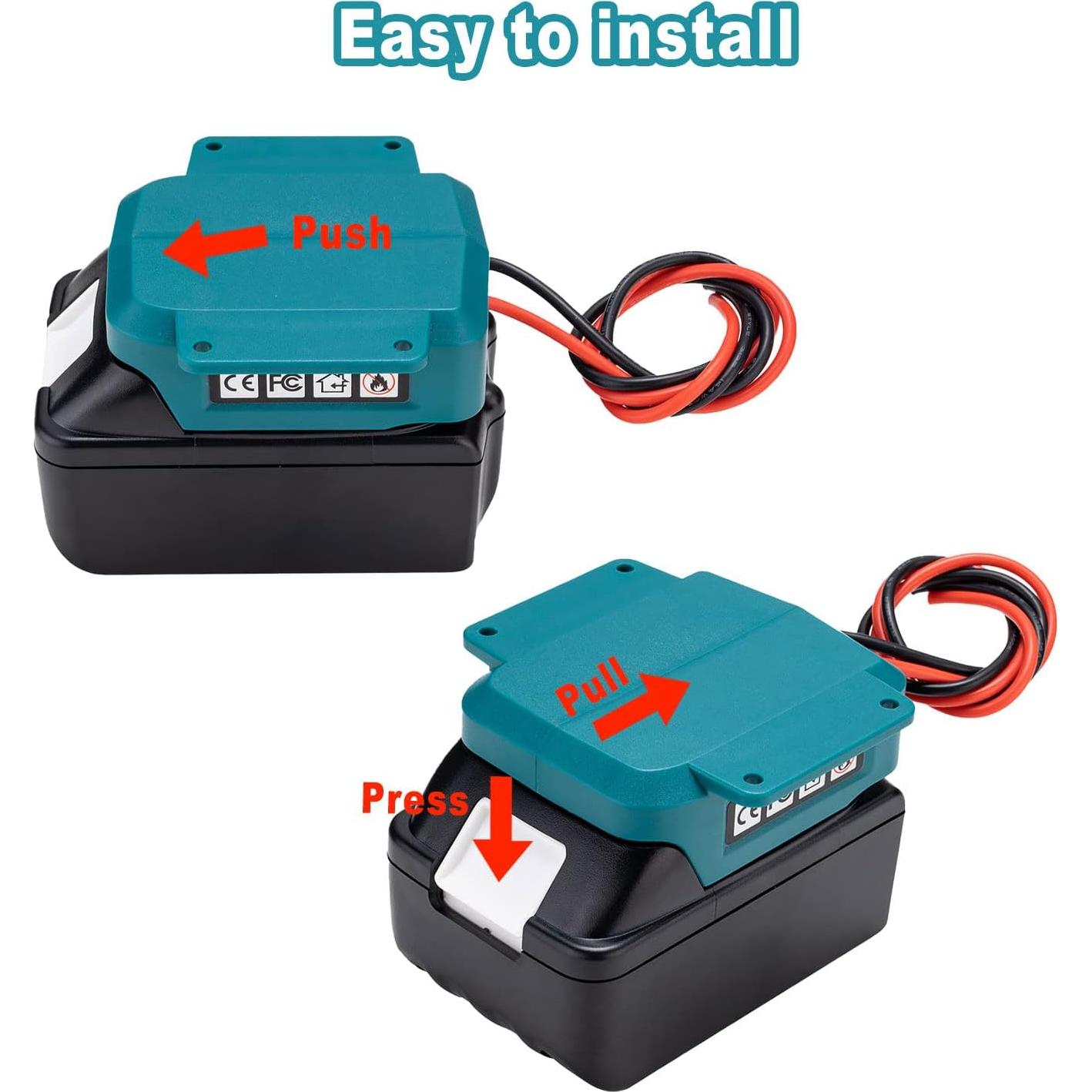 Adaptador de Batería Makita 18V LXT para Rueda de Poder