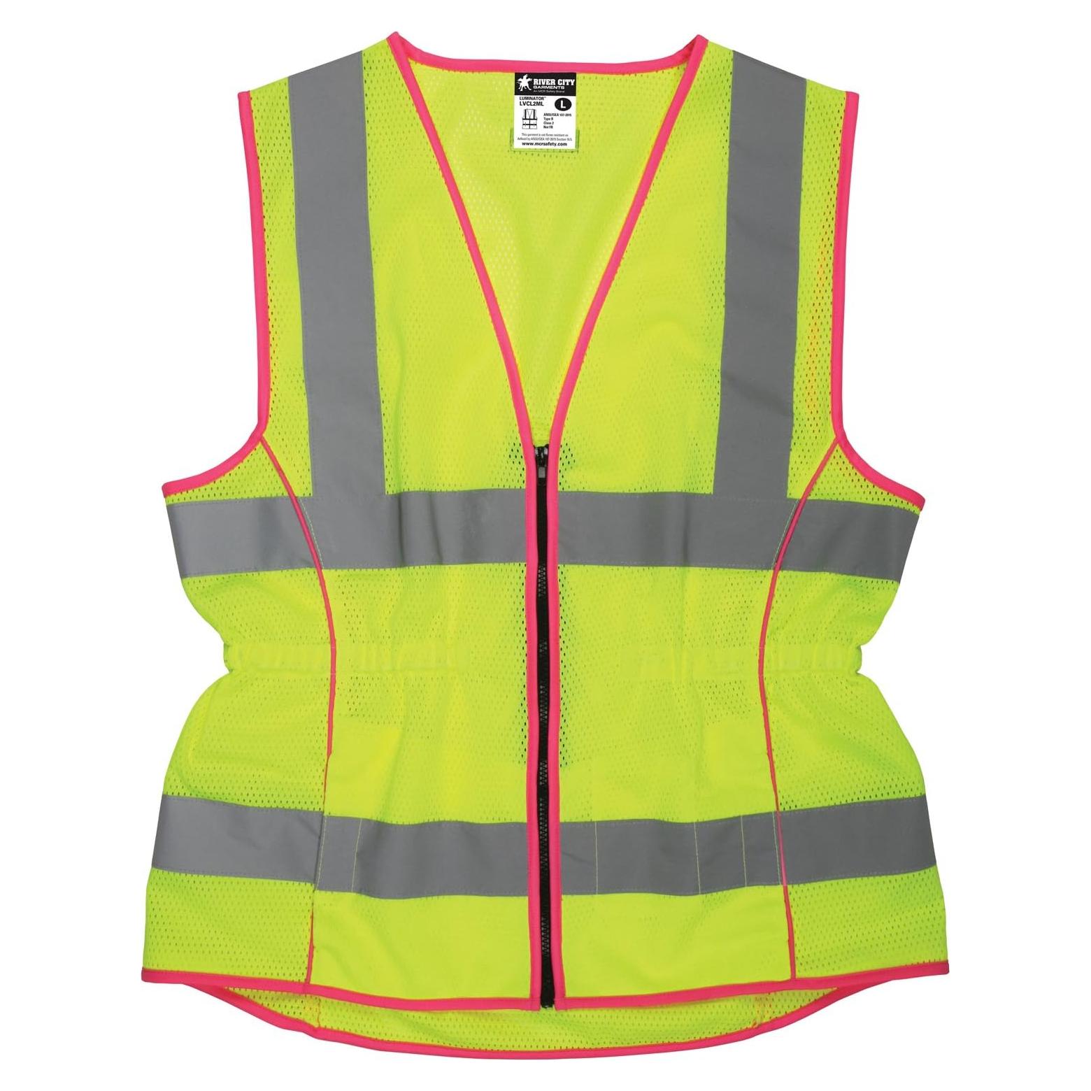 Chaleco de Seguridad MCR Safety LVCL2MLM Dama Lima Mediano