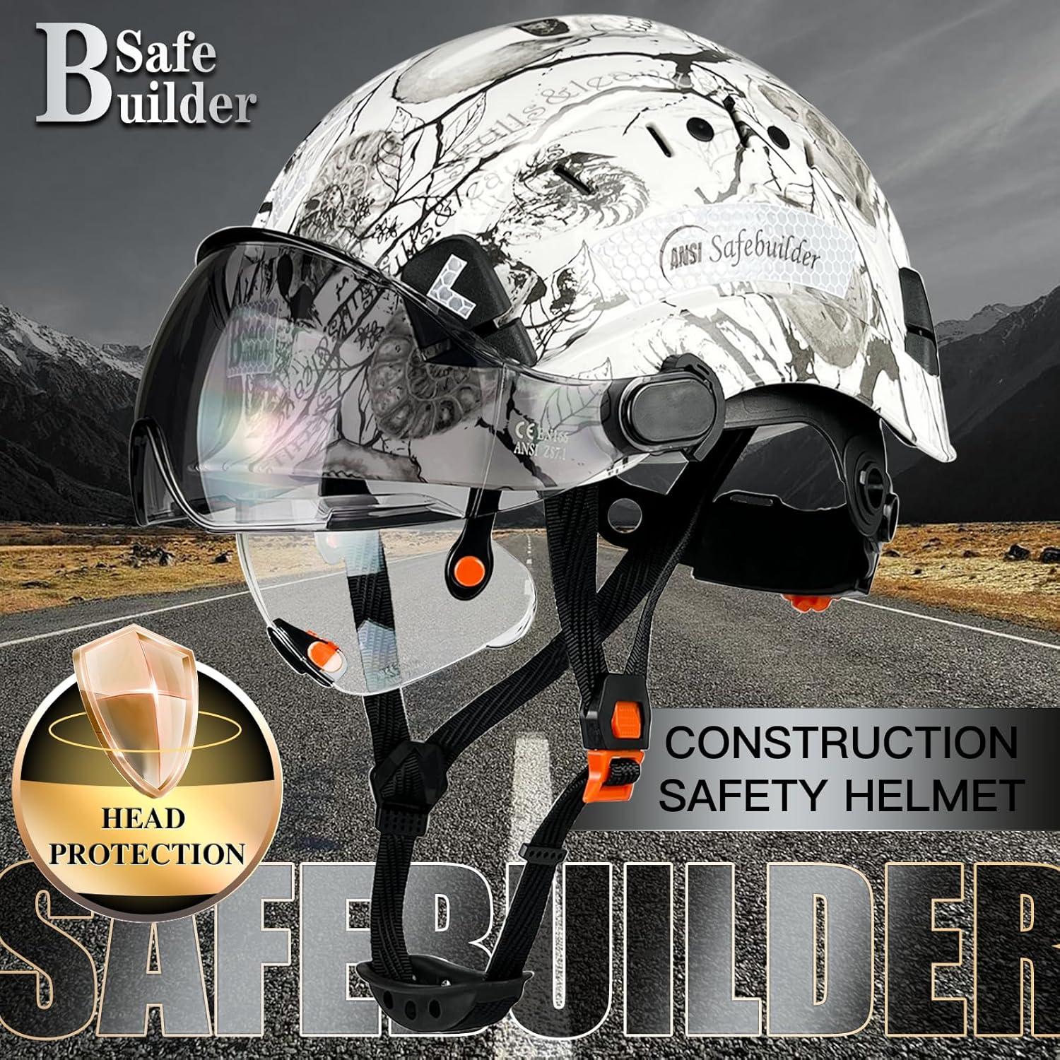 Casco de Seguridad SAFEBUILDER CR06 con 2 Visores Ajustables
