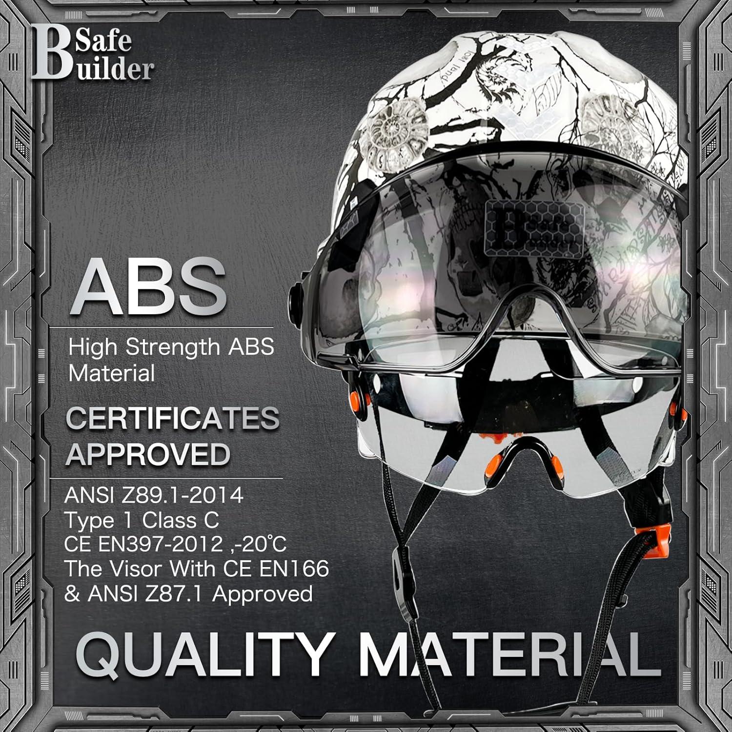 Casco de Seguridad SAFEBUILDER CR06 con 2 Visores Ajustables