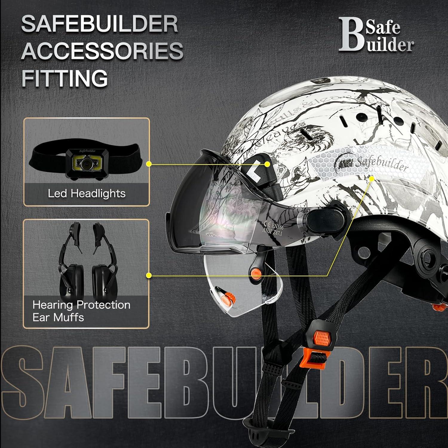 Casco de Seguridad SAFEBUILDER CR06 con 2 Visores Ajustables