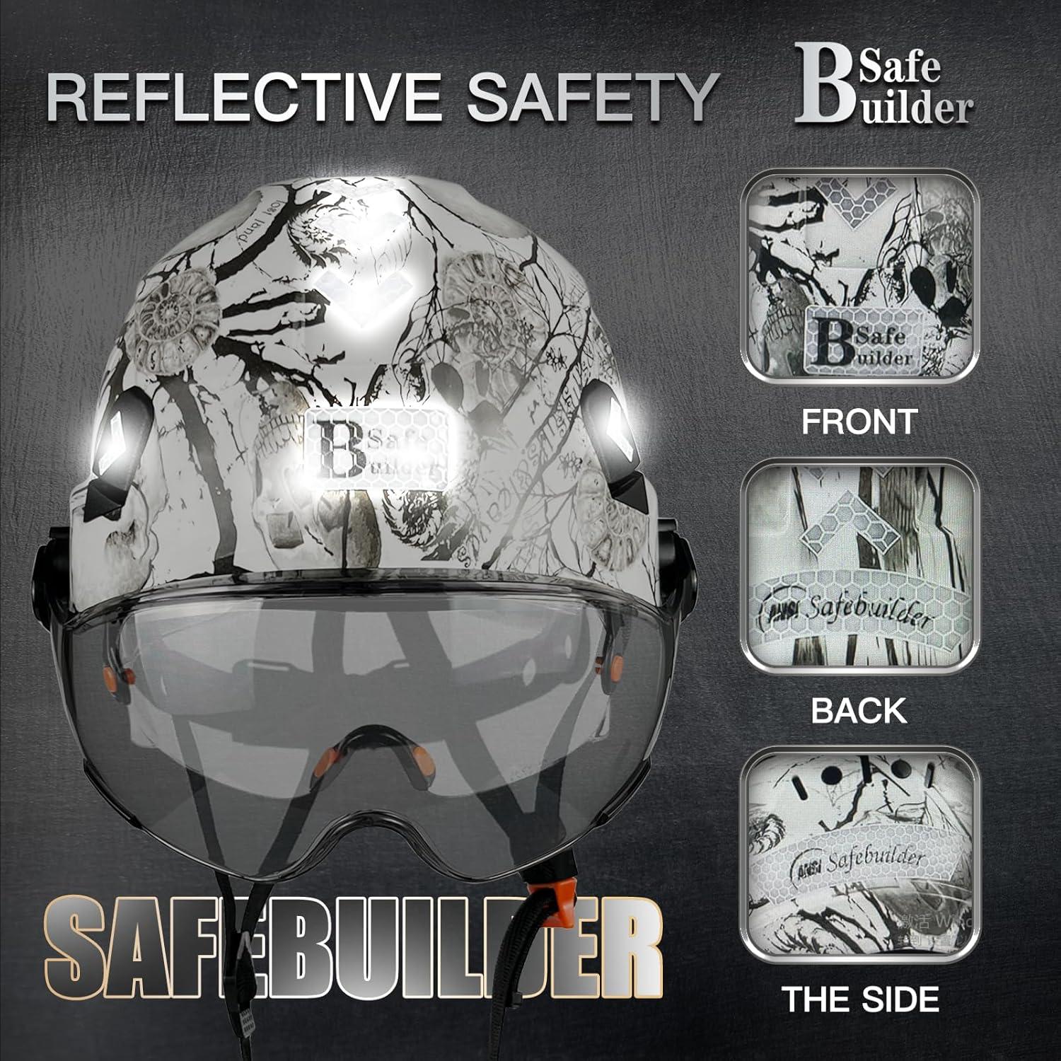 Casco de Seguridad SAFEBUILDER CR06 con 2 Visores Ajustables
