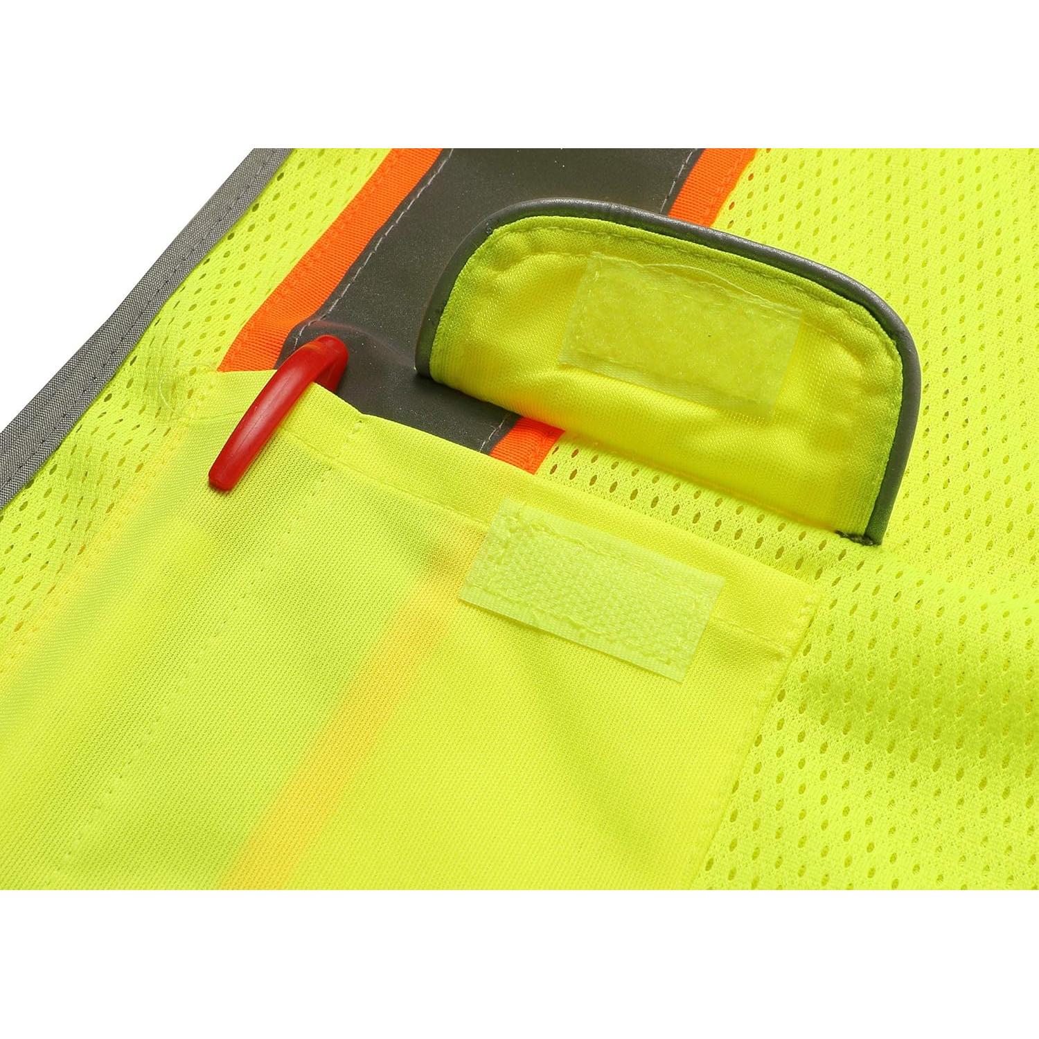 Chaleco de Seguridad LOHASPRO Reflectante Verde con Bolsillos