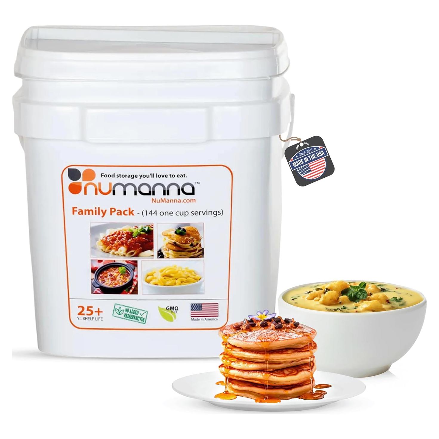 Kit de Comida de Emergencia NuManna 144 Porciones 1 Mes