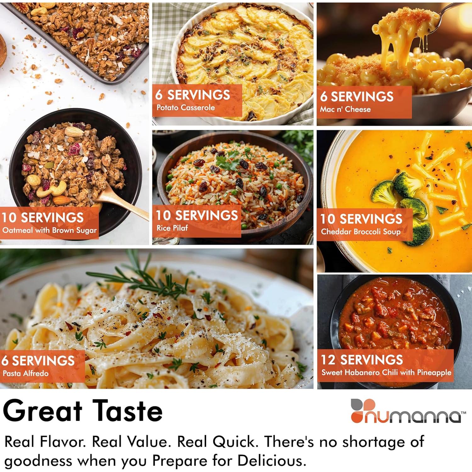 Kit de Comida de Emergencia NuManna 144 Porciones 1 Mes