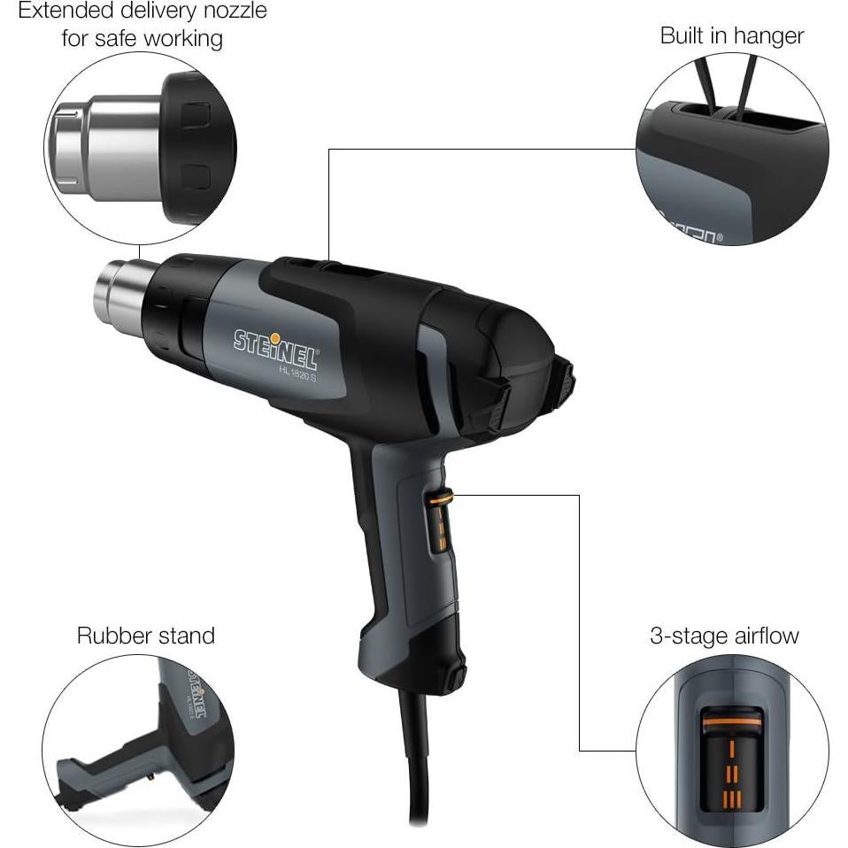 Kit de Pistola de Calor Steinel HL 1820 S - 1400W, 3 Temperaturas