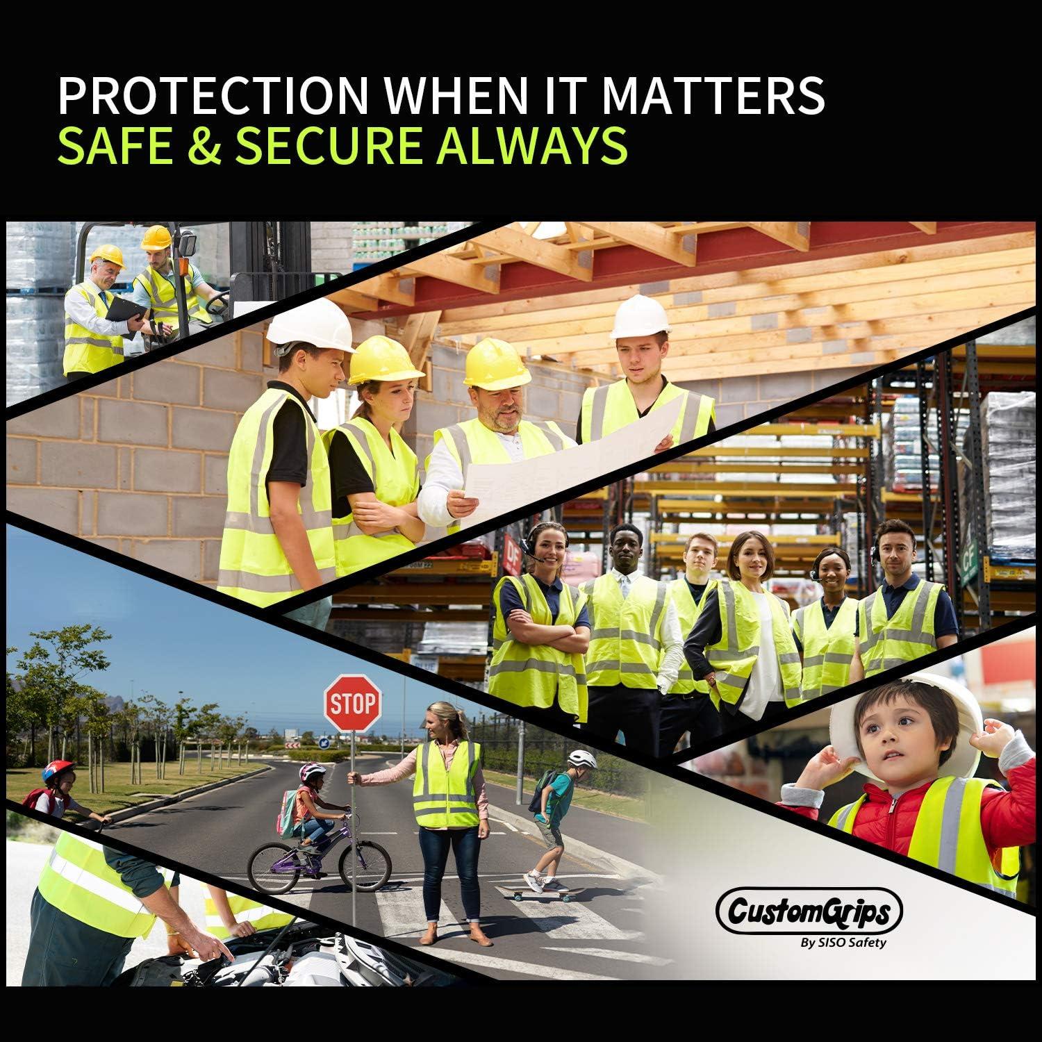 Chaleco de Seguridad SISO XXL Verde Neón Reflectante