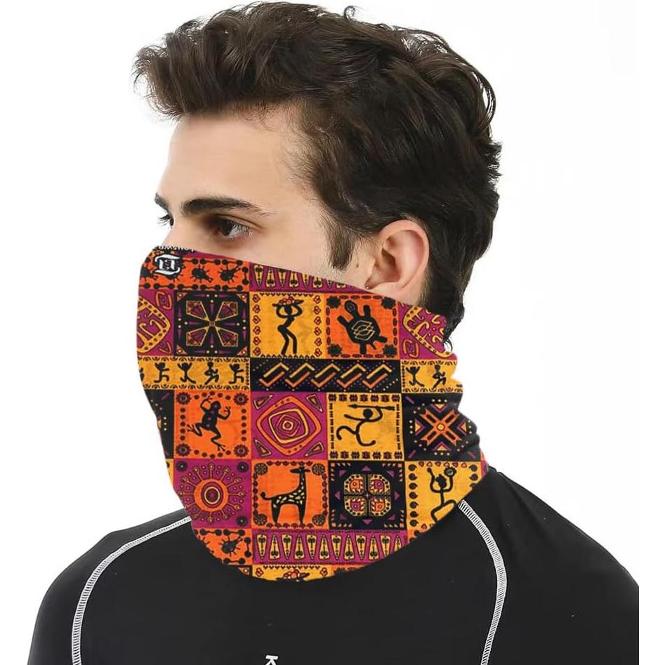 Bufanda Gaiter Cuello 6 Piezas Boho Accesorios Unisex