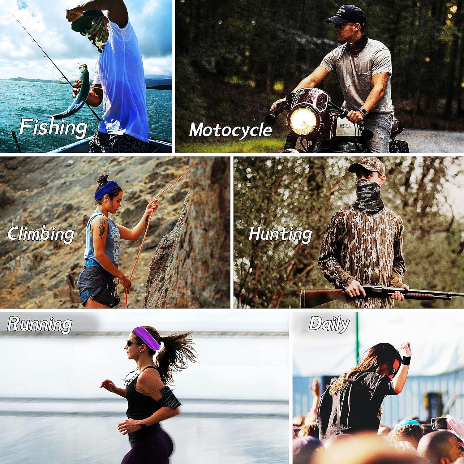 Bufanda Gaiter Cuello 6 Piezas Boho Accesorios Unisex