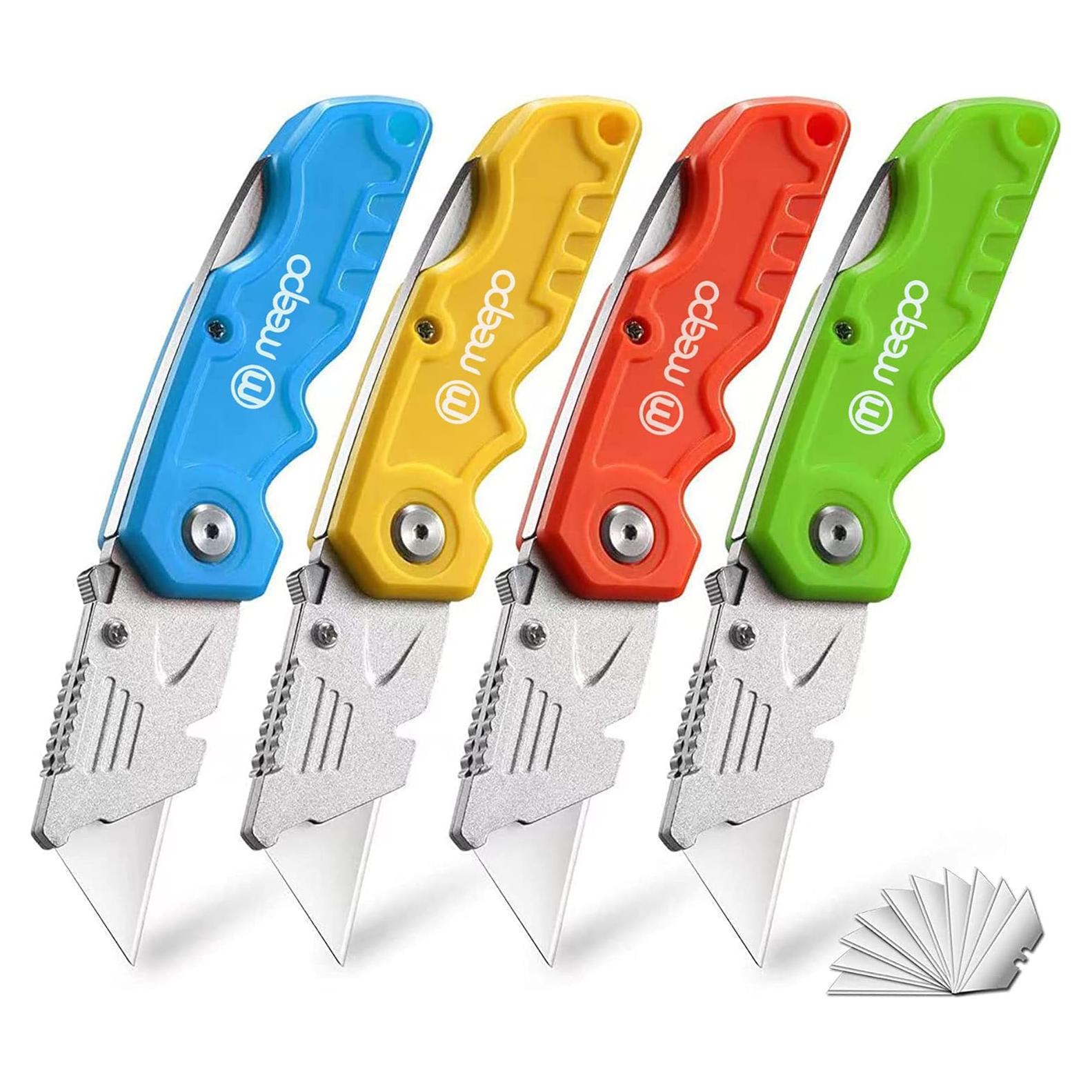 Cortadores de Cajas M MEEPO, Paquete de 4 Piezas, Ergonómicos