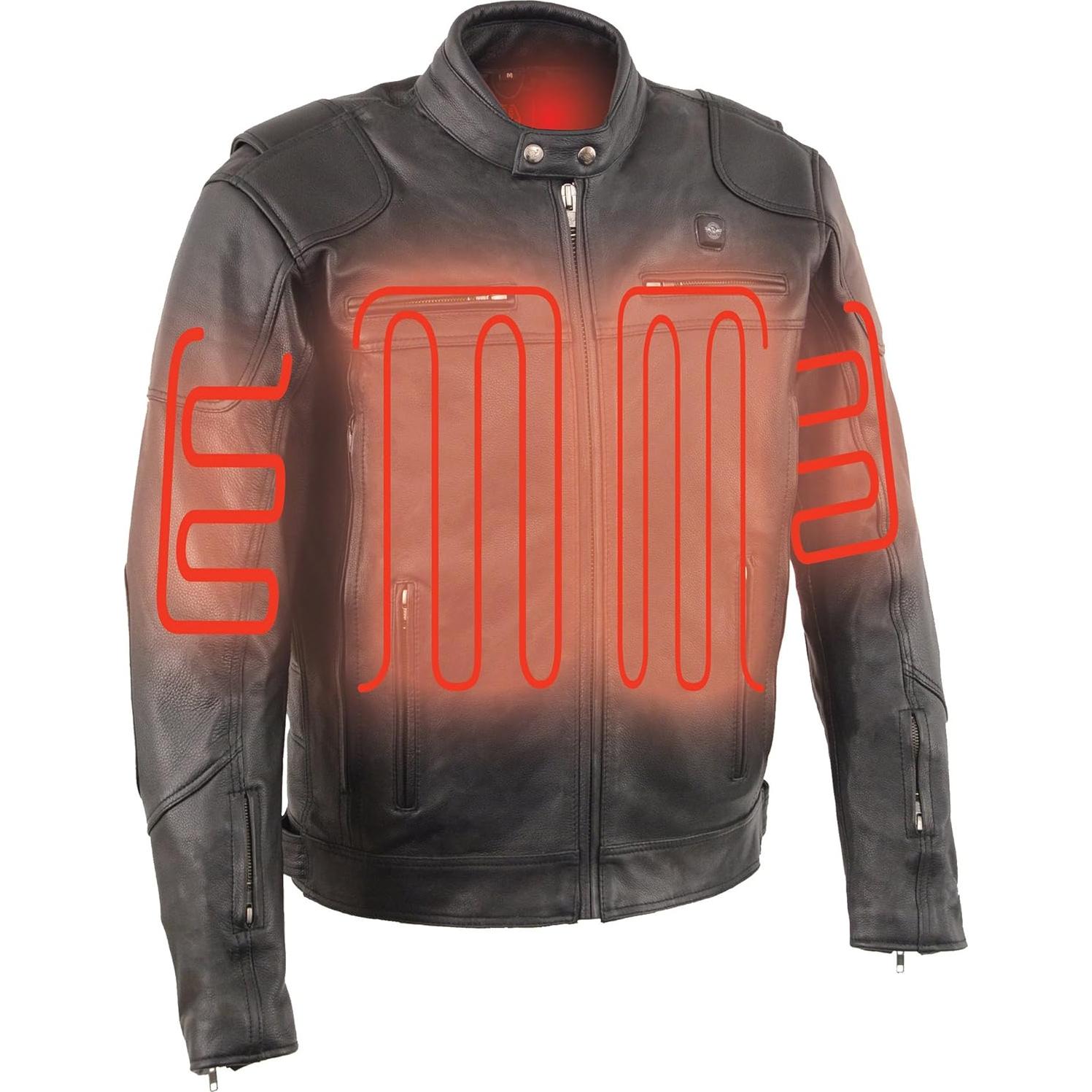 Chaqueta Ventilada Calentada Hombre Milwaukee Leather - Pequeño