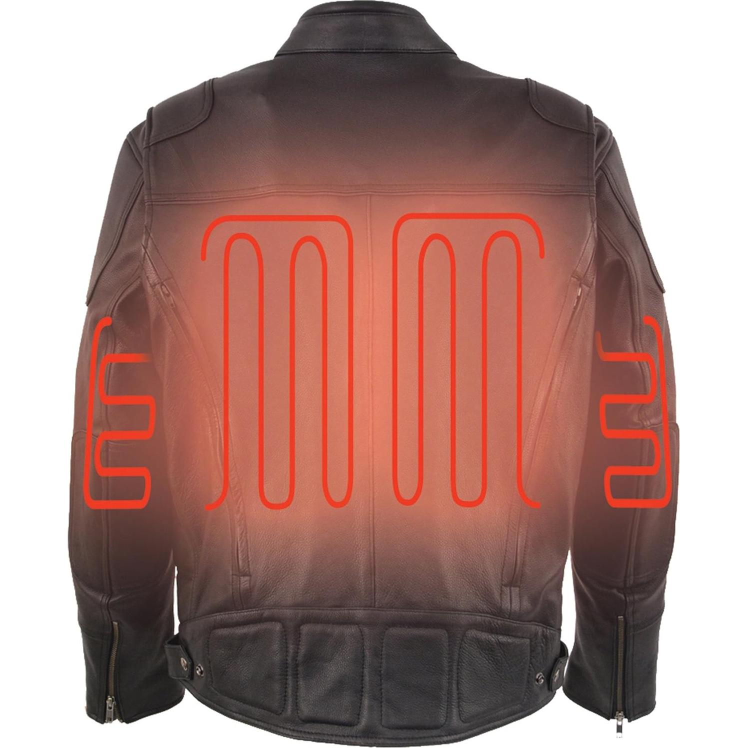 Chaqueta Ventilada Calentada Hombre Milwaukee Leather - Pequeño