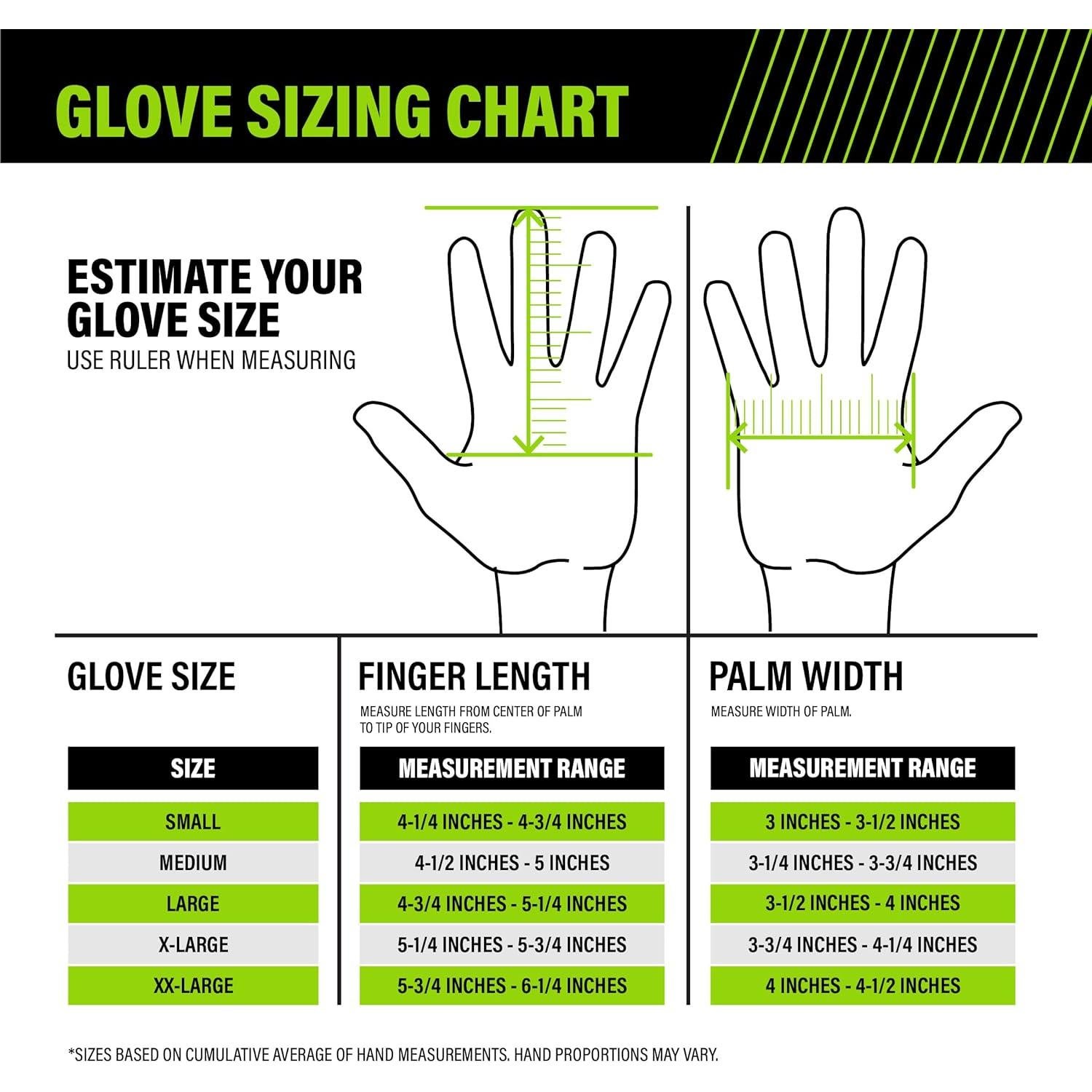 Guantes de trabajo AWP X-Large cuero de cabra y algodón