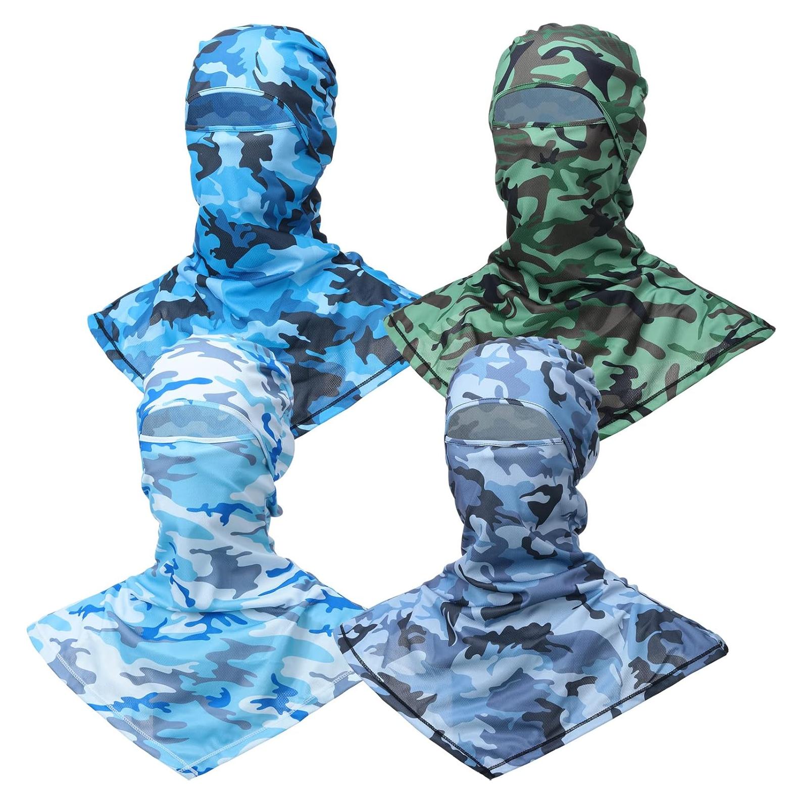 Balaclava de Verano 4 Piezas Protección Solar Unisex