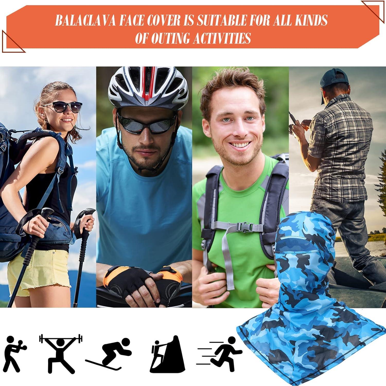 Balaclava de Verano 4 Piezas Protección Solar Unisex