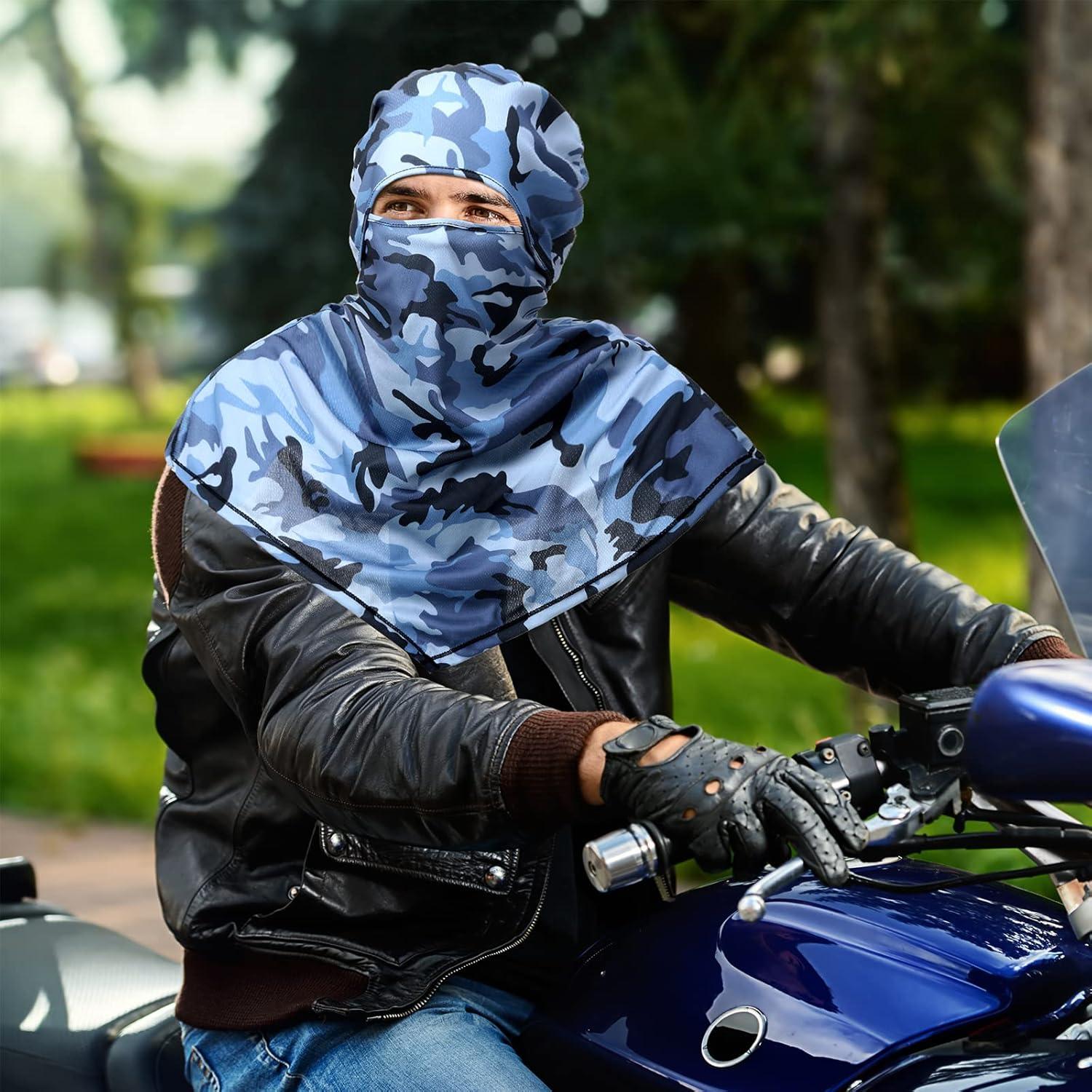 Balaclava de Verano 4 Piezas Protección Solar Unisex