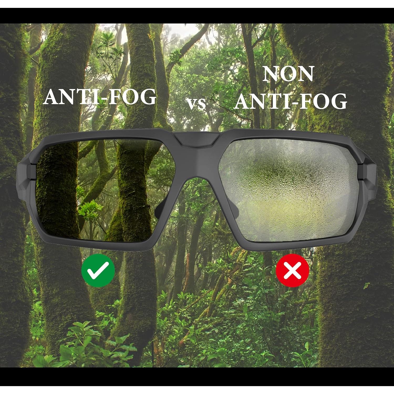 Gafas de Protección Militar Powersports con Lentes Antivaho