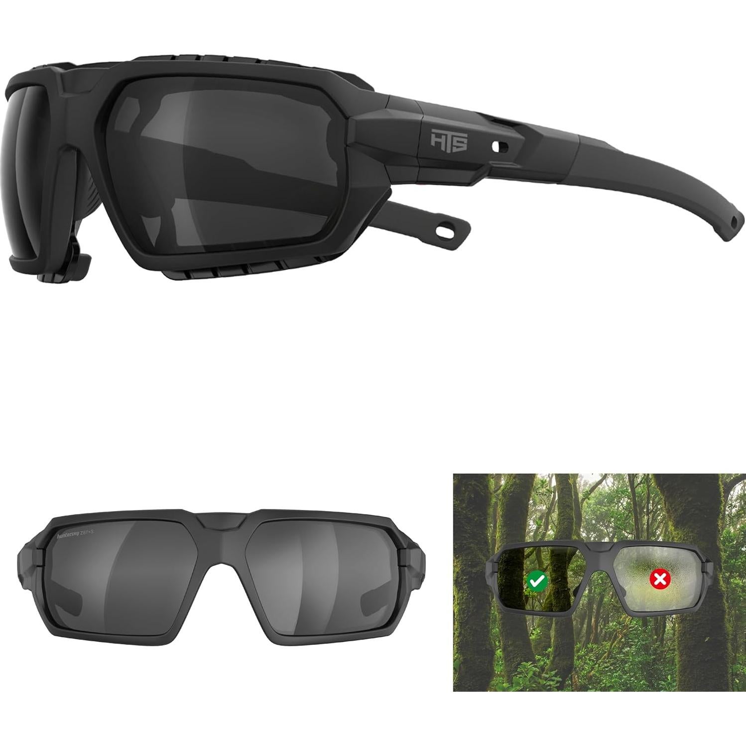 Gafas de Protección Militar Powersports con Lentes Antivaho