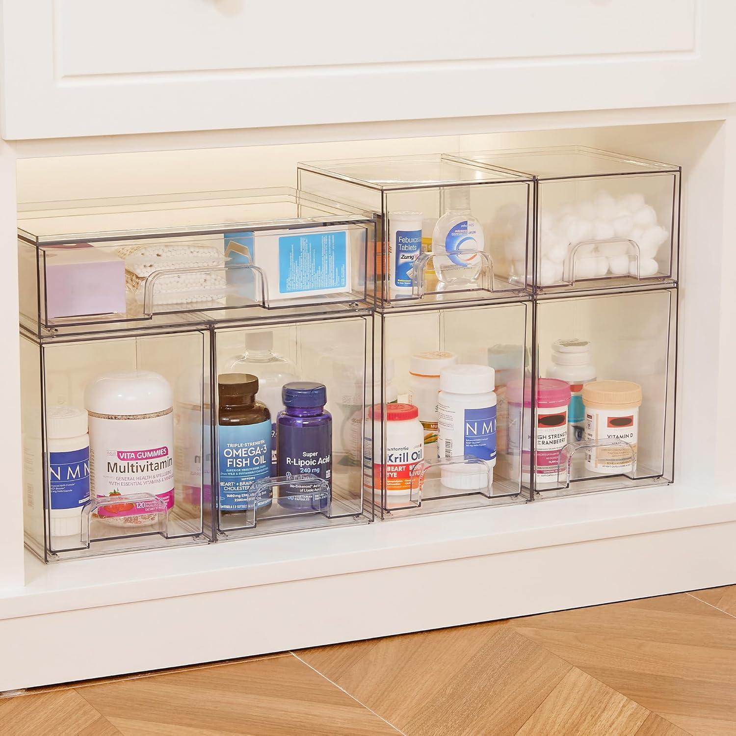 Cajones de Almacenamiento Apilables Vtopmart 2 Paquete 19.3x15.2x19.3 cm