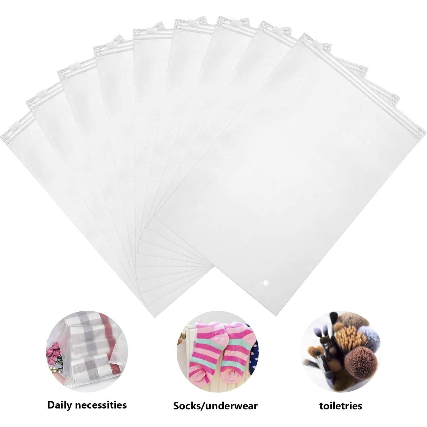 Bolsas de Plástico Esmeriladas ENPOINT 20x30 cm 100pcs con Zipper