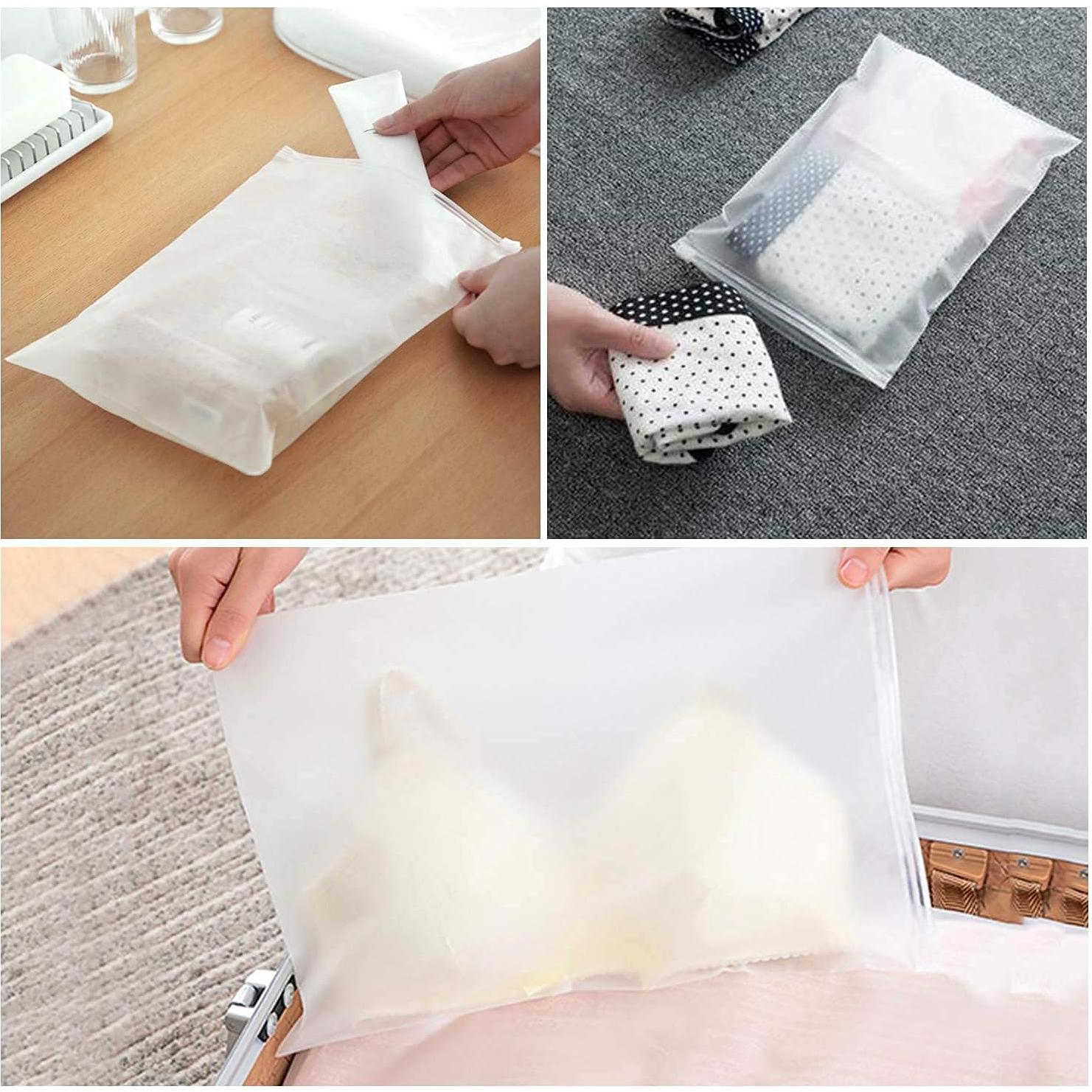 Bolsas de Plástico Esmeriladas ENPOINT 20x30 cm 100pcs con Zipper