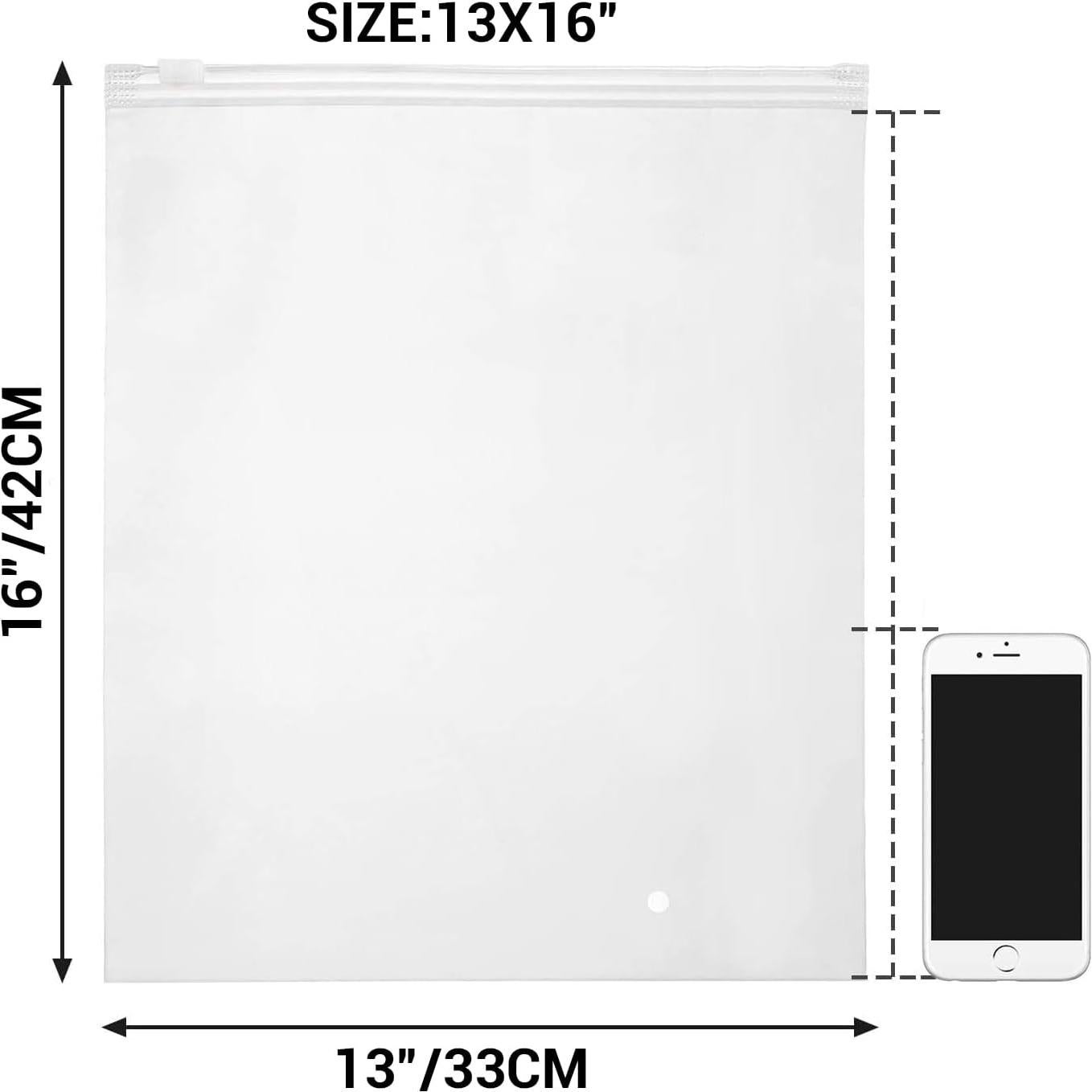 Bolsas de Envío para Ropa ENPOINT 100pcs 33x41 cm Cierre Frosted