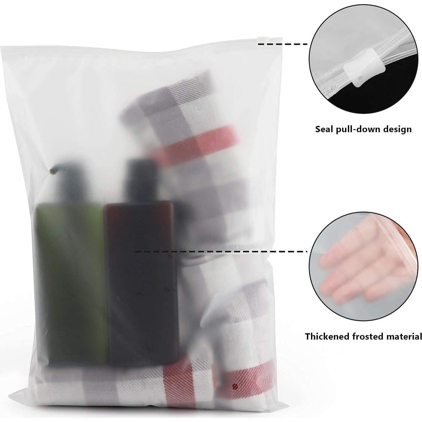 Bolsas de Envío para Ropa ENPOINT 100pcs 33x41 cm Cierre Frosted