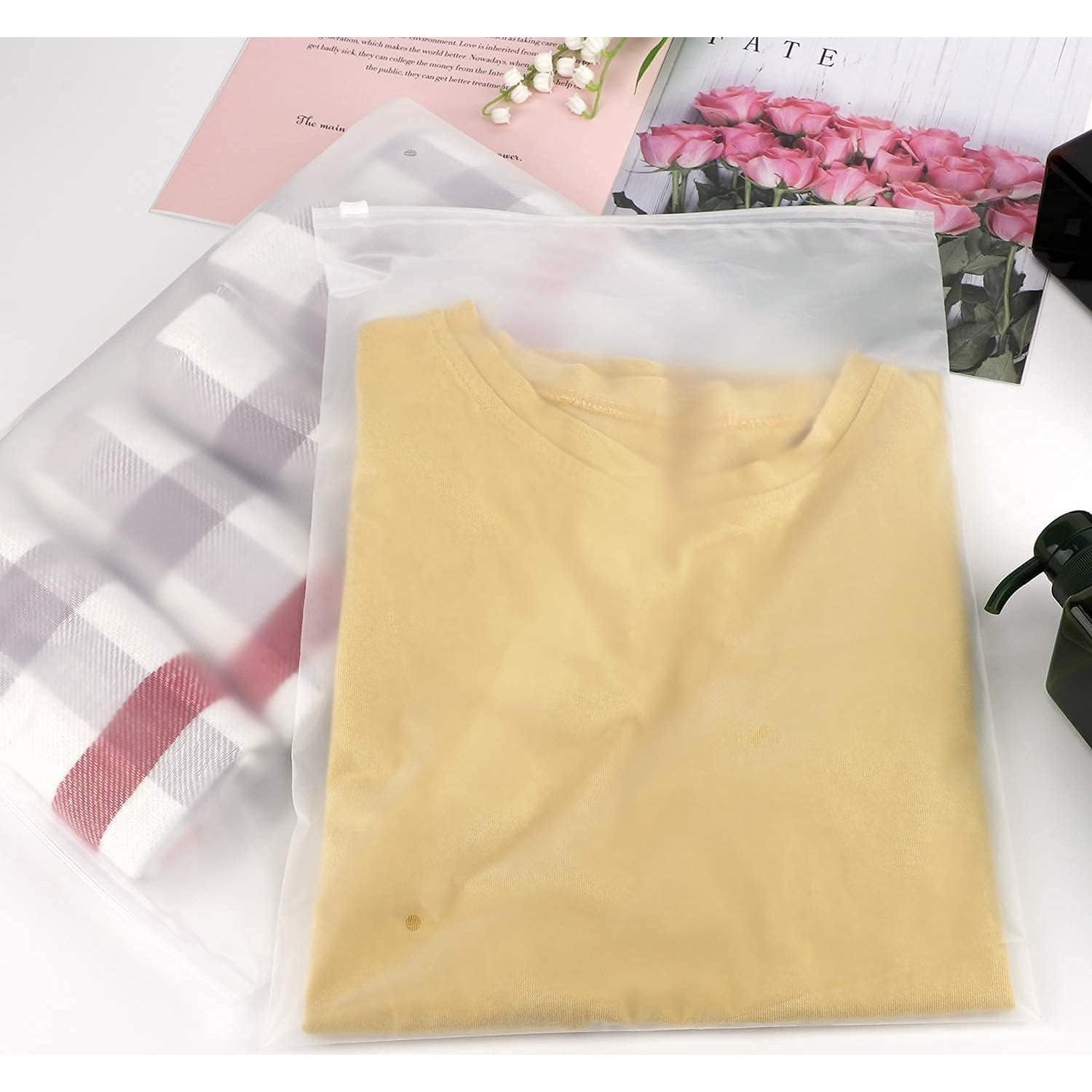 Bolsas de Envío para Ropa ENPOINT 100pcs 33x41 cm Cierre Frosted