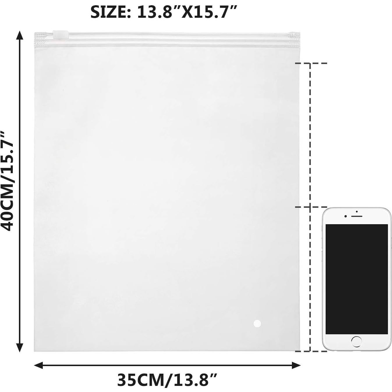 Bolsas de Almacenamiento ENPOINT 25pcs 14x16 cm Cierre Frosted
