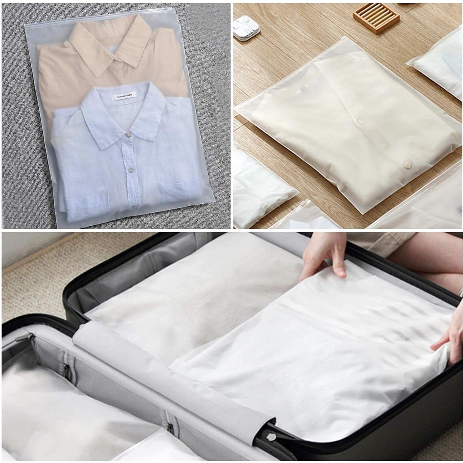 Bolsas de Almacenamiento ENPOINT 25pcs 14x16 cm Cierre Frosted