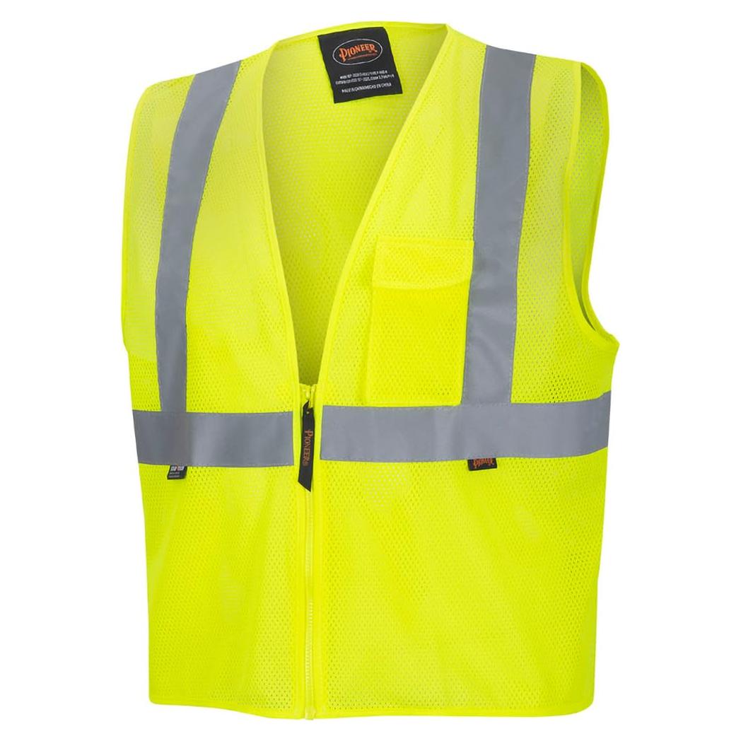 Chaleco de Seguridad Malla Pioneer Amarillo Verde Clase 2