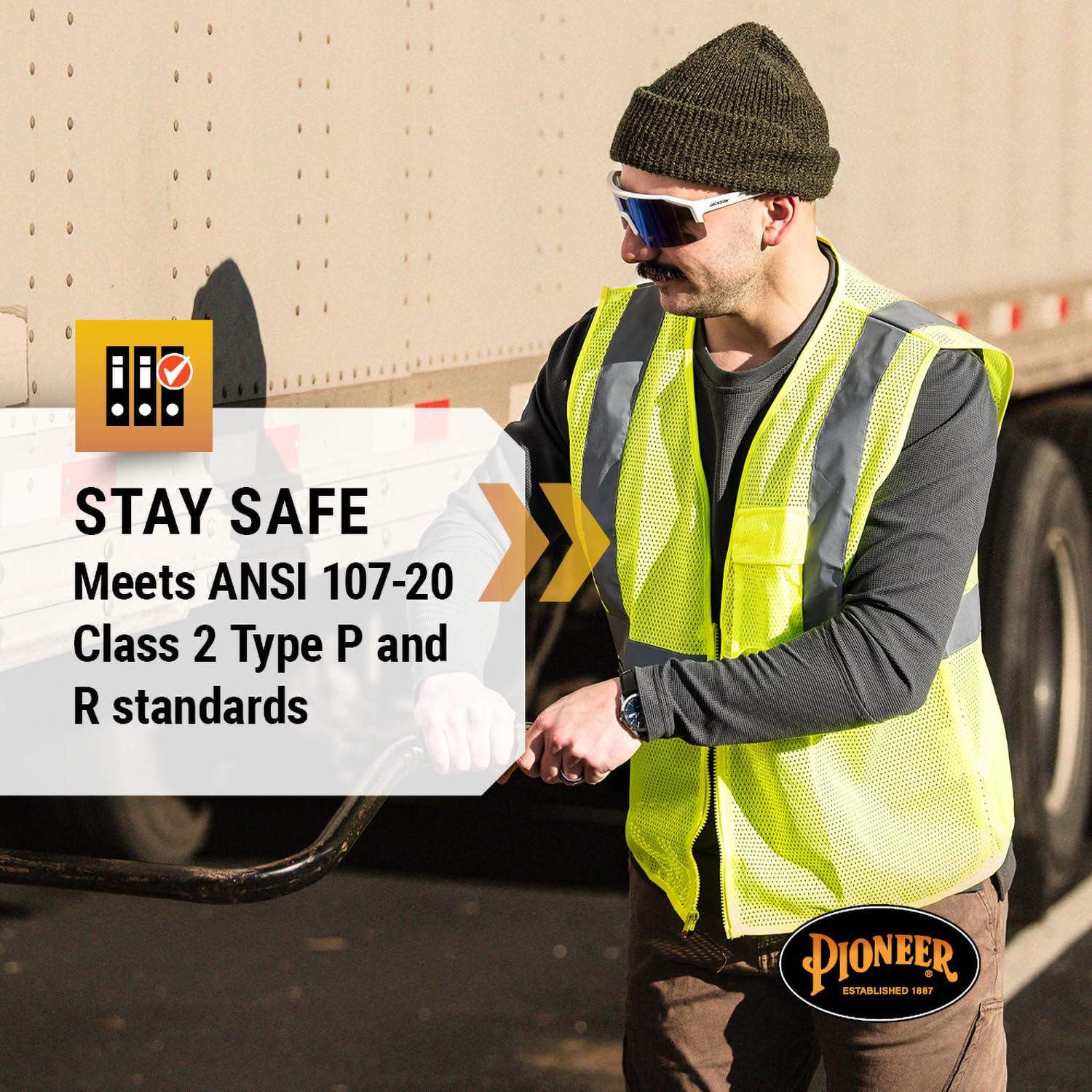 Chaleco de Seguridad Malla Pioneer Amarillo Verde Clase 2