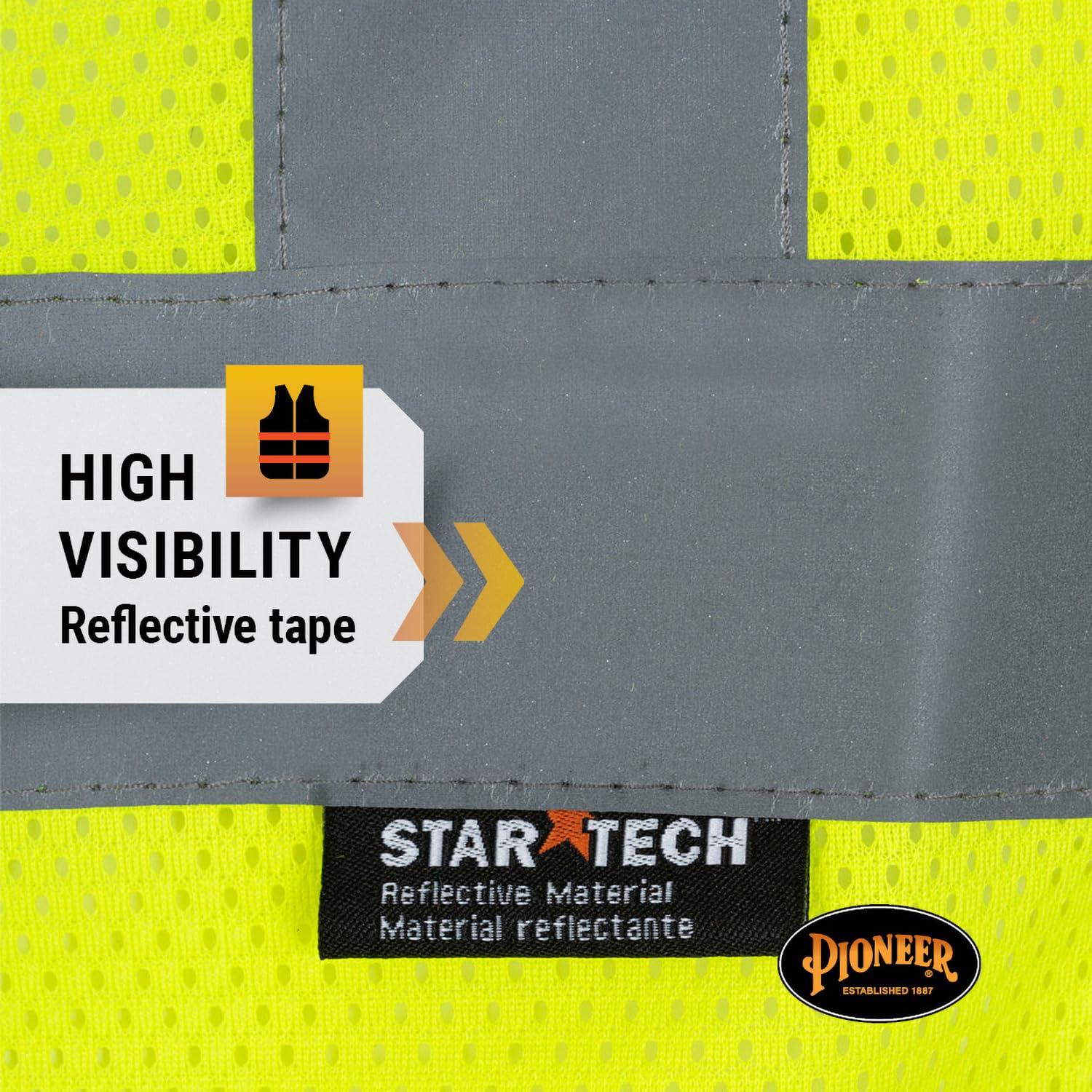 Chaleco de Seguridad Malla Pioneer Amarillo Verde Clase 2