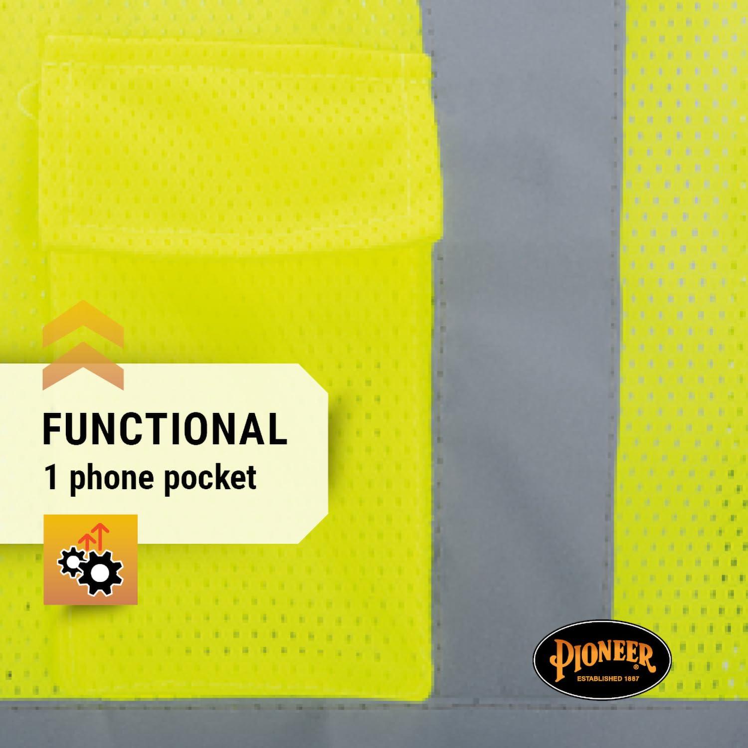 Chaleco de Seguridad Malla Pioneer Amarillo Verde Clase 2