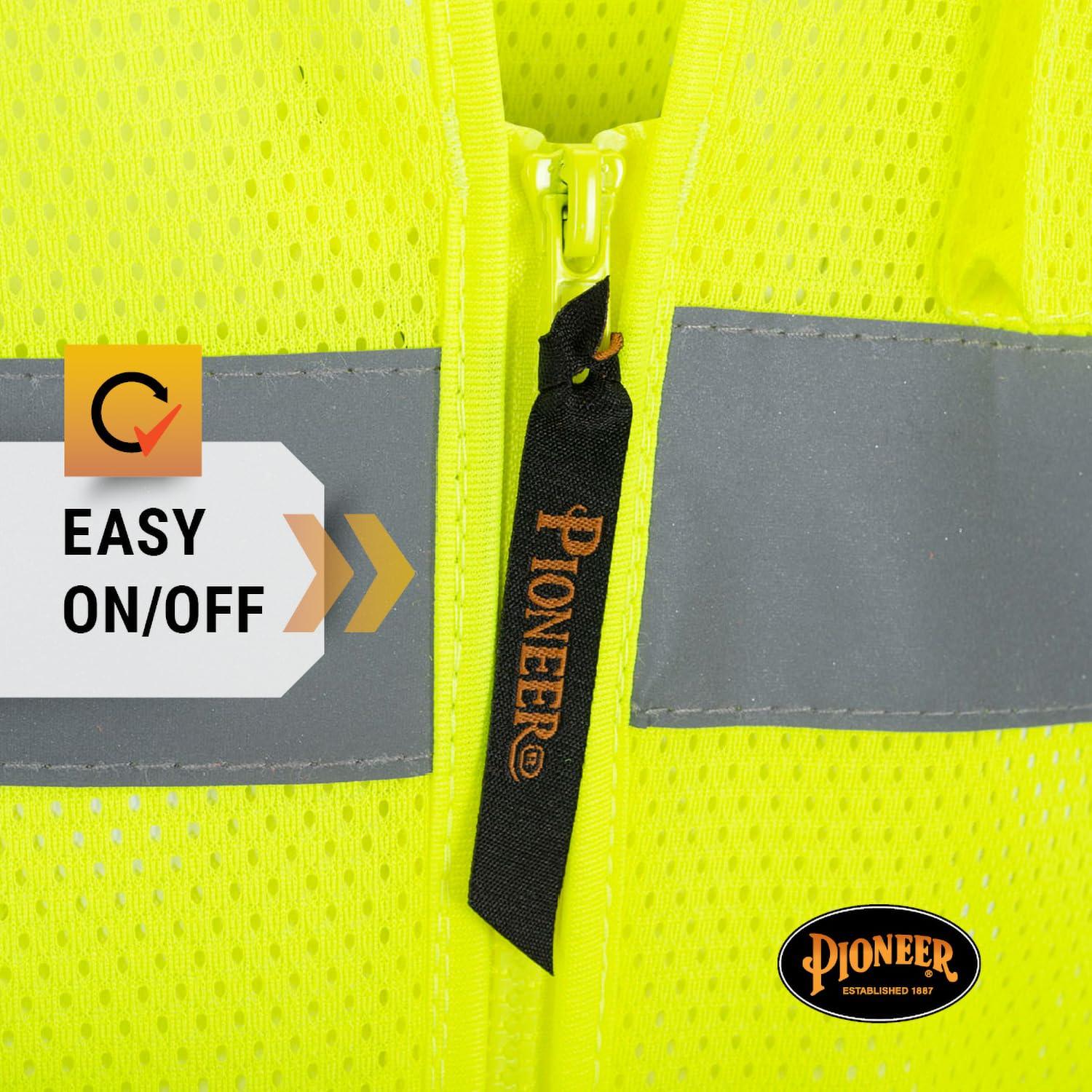 Chaleco de Seguridad Malla Pioneer Amarillo Verde Clase 2